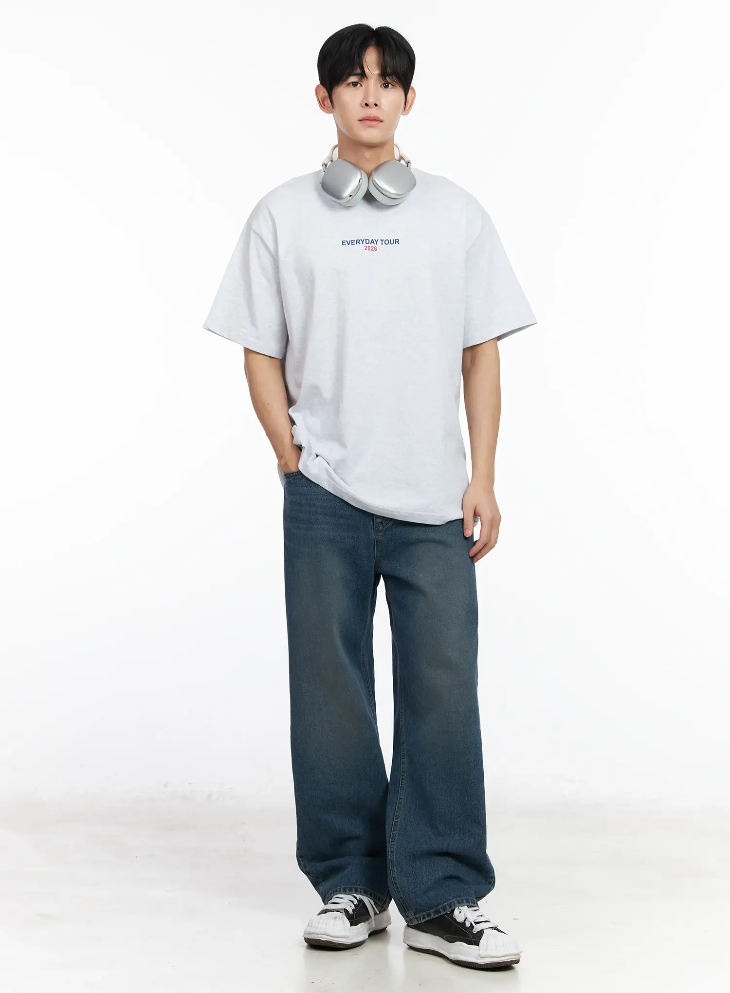 Men’s Graphic Back Print T-Shirt IM518 - Image 2