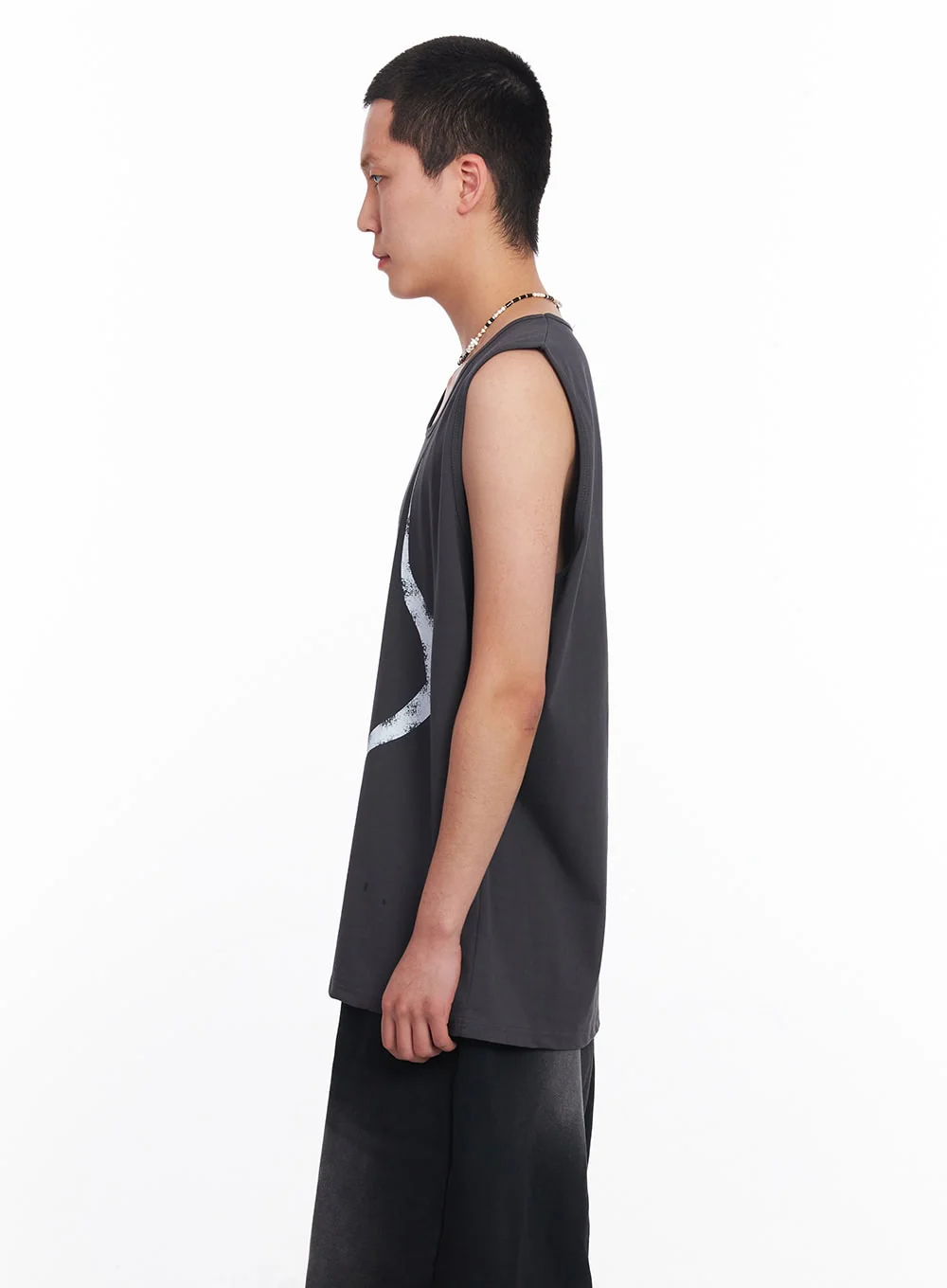 Men’s Greed Graphic Sleeveless T-Shirt IU503 - Image 5