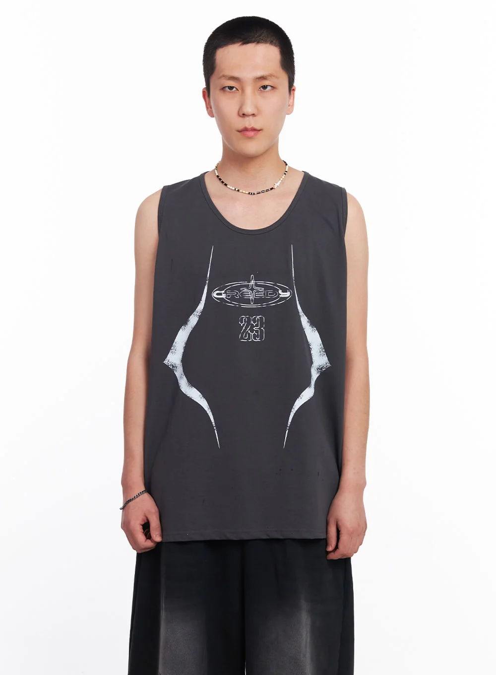 Men’s Greed Graphic Sleeveless T-Shirt IU503 - Image 9