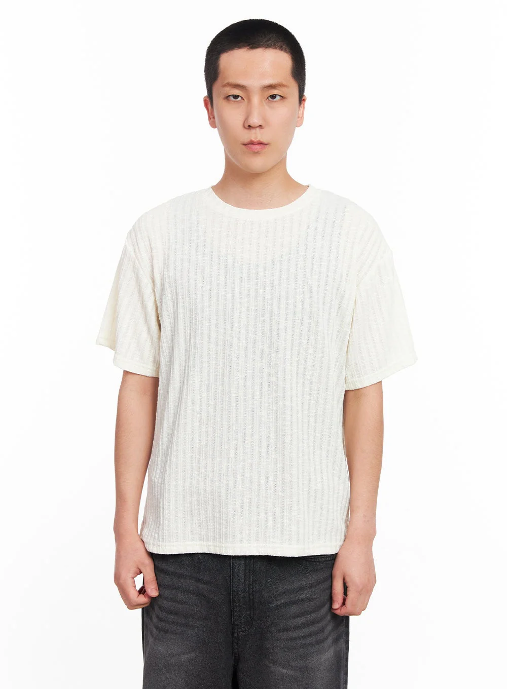 Men’s Knit Ribbed T-Shirt IU503 - Image 13