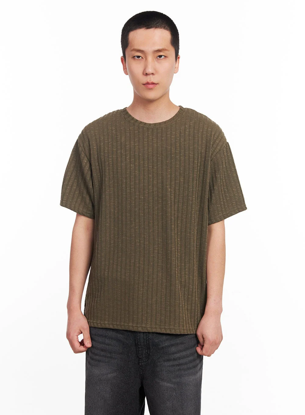 Men’s Knit Ribbed T-Shirt IU503 - Image 14