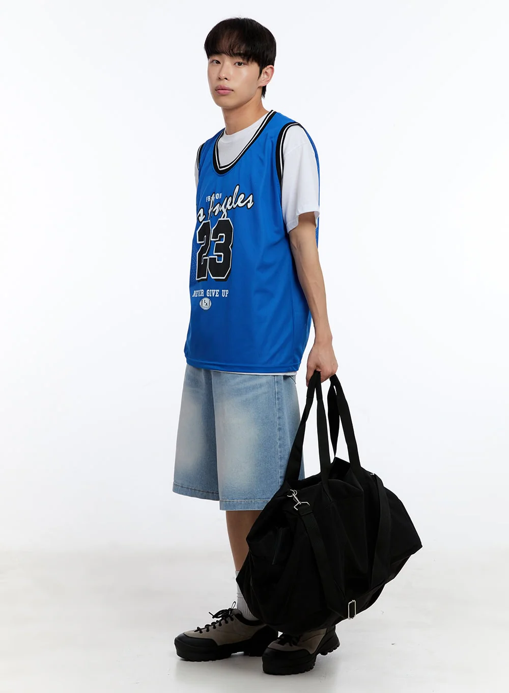 Men’s Mesh LA Sleeveless Jersey Tee IY529 - Image 10