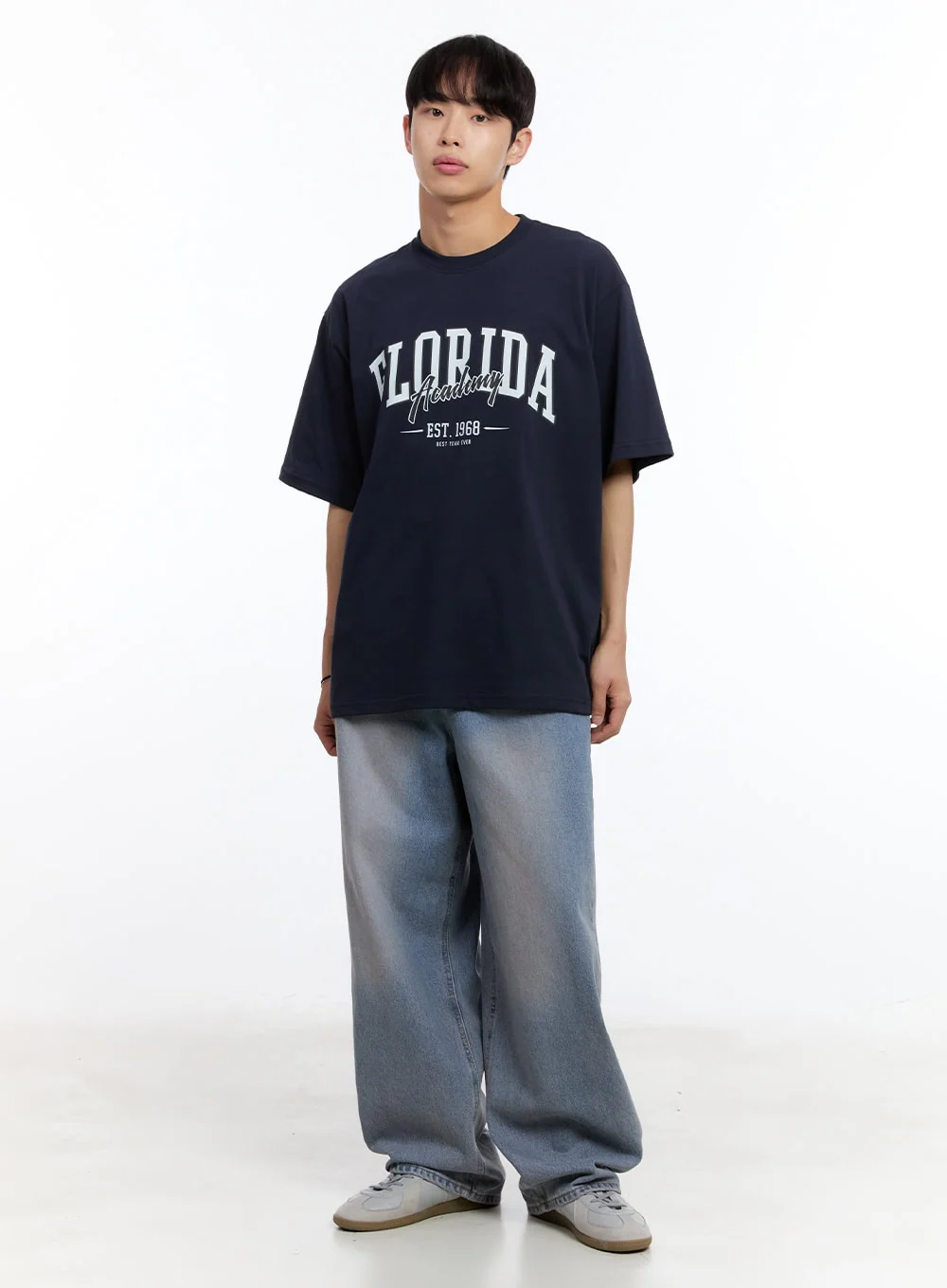 Men’s Purple Washed Wide-Leg Jeans IY530 - Image 12
