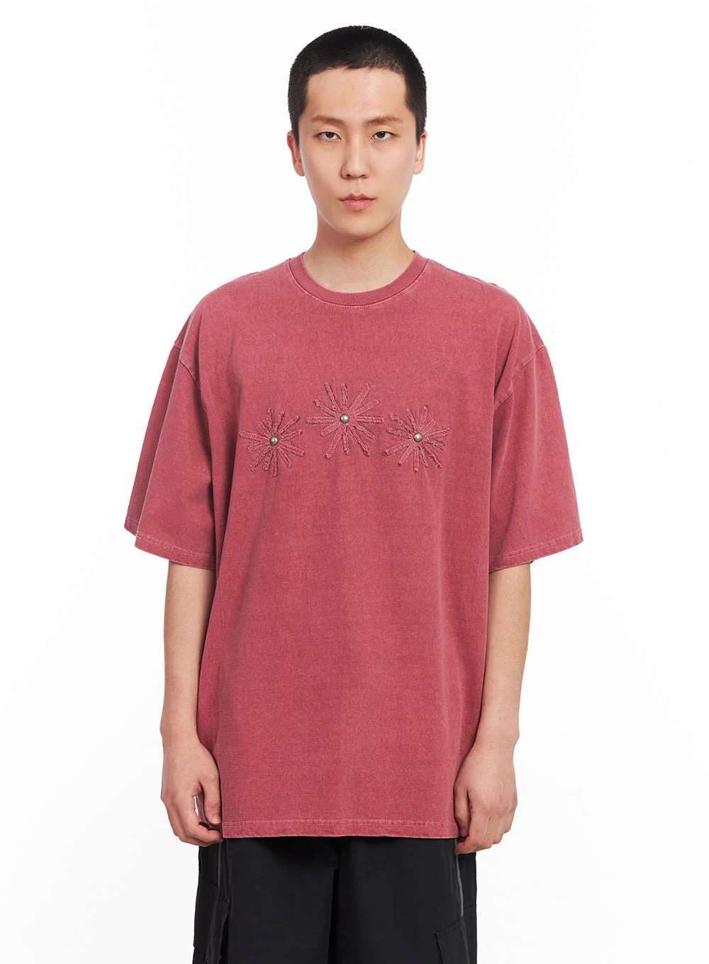 Men’s Studded Daisy T-Shirt IU503 - Image 11