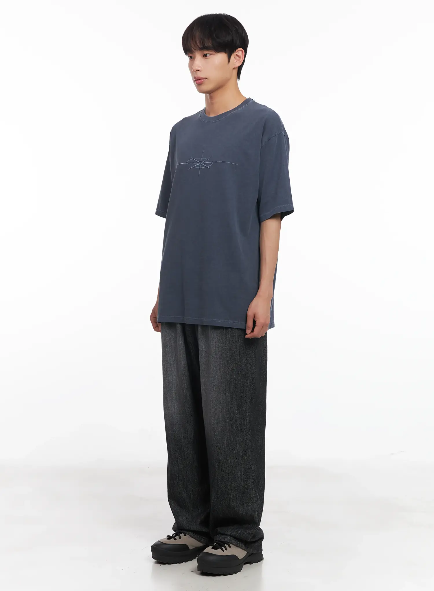 Men's Adjustable Linen Denim Pants (Black) IU518 - Image 4