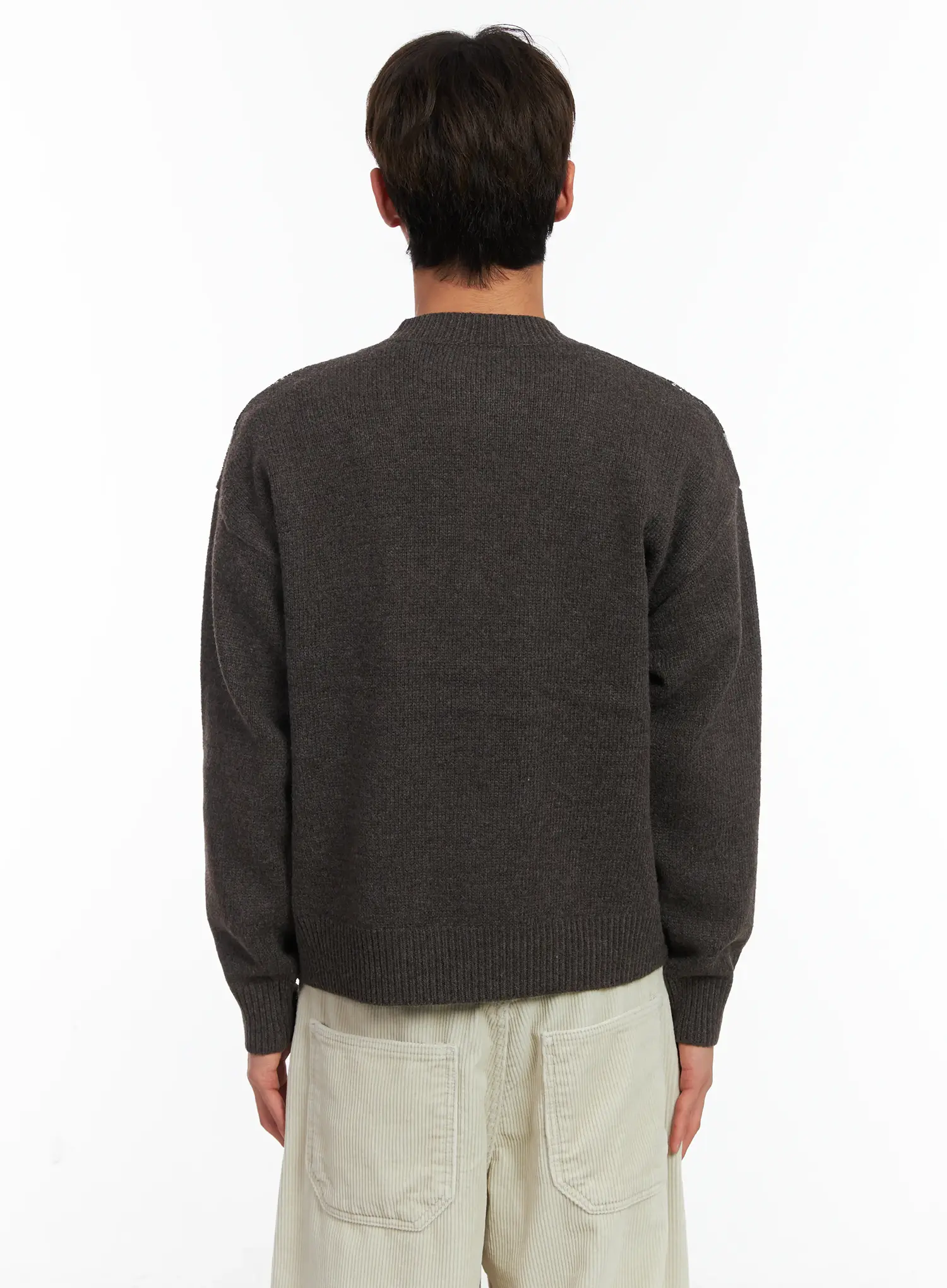 Men's Argyle Knit Cardigan ID511 - Image 5