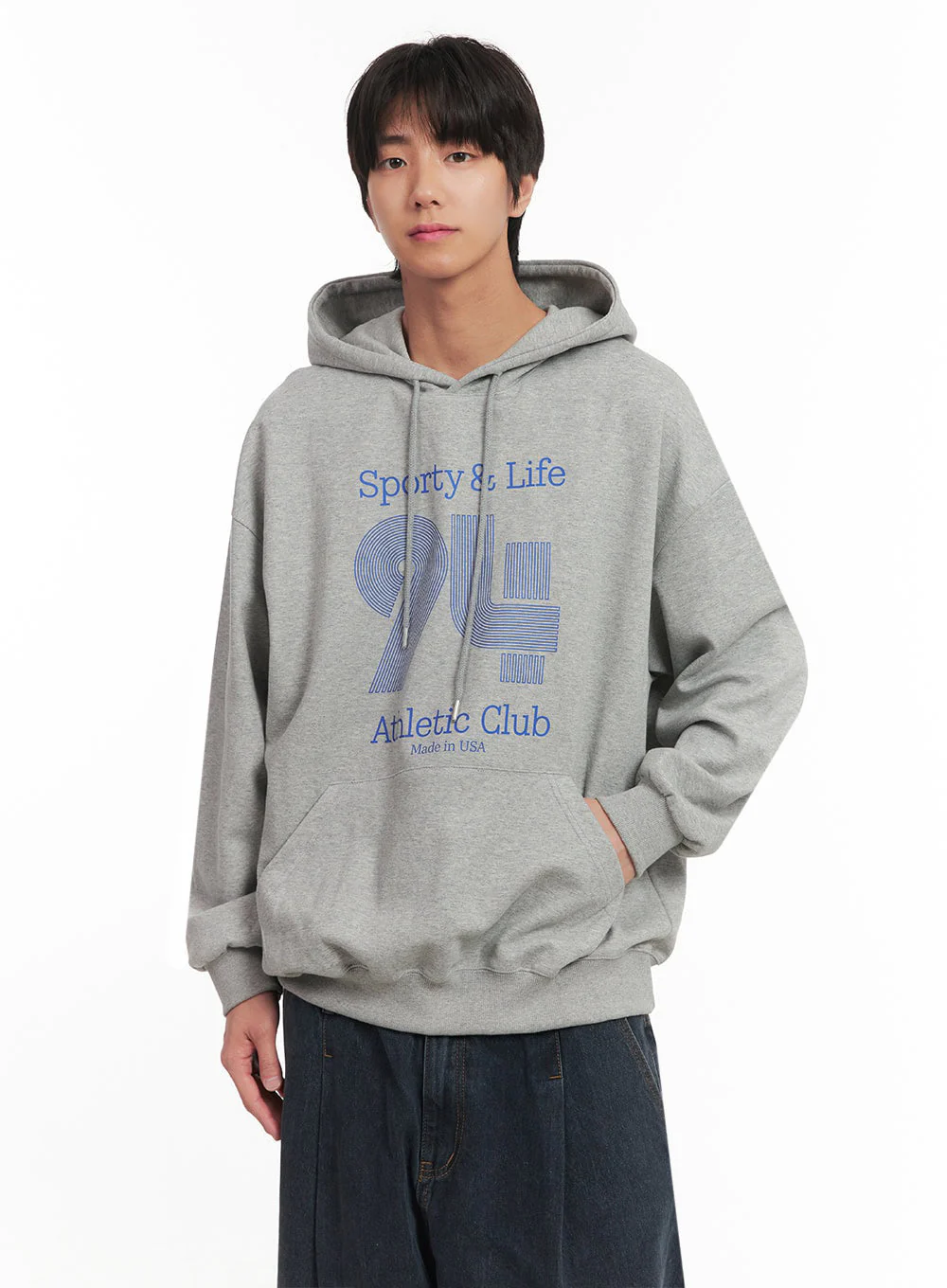 Men's Athletic Club Graphic Hoodie IA510 - Image 4