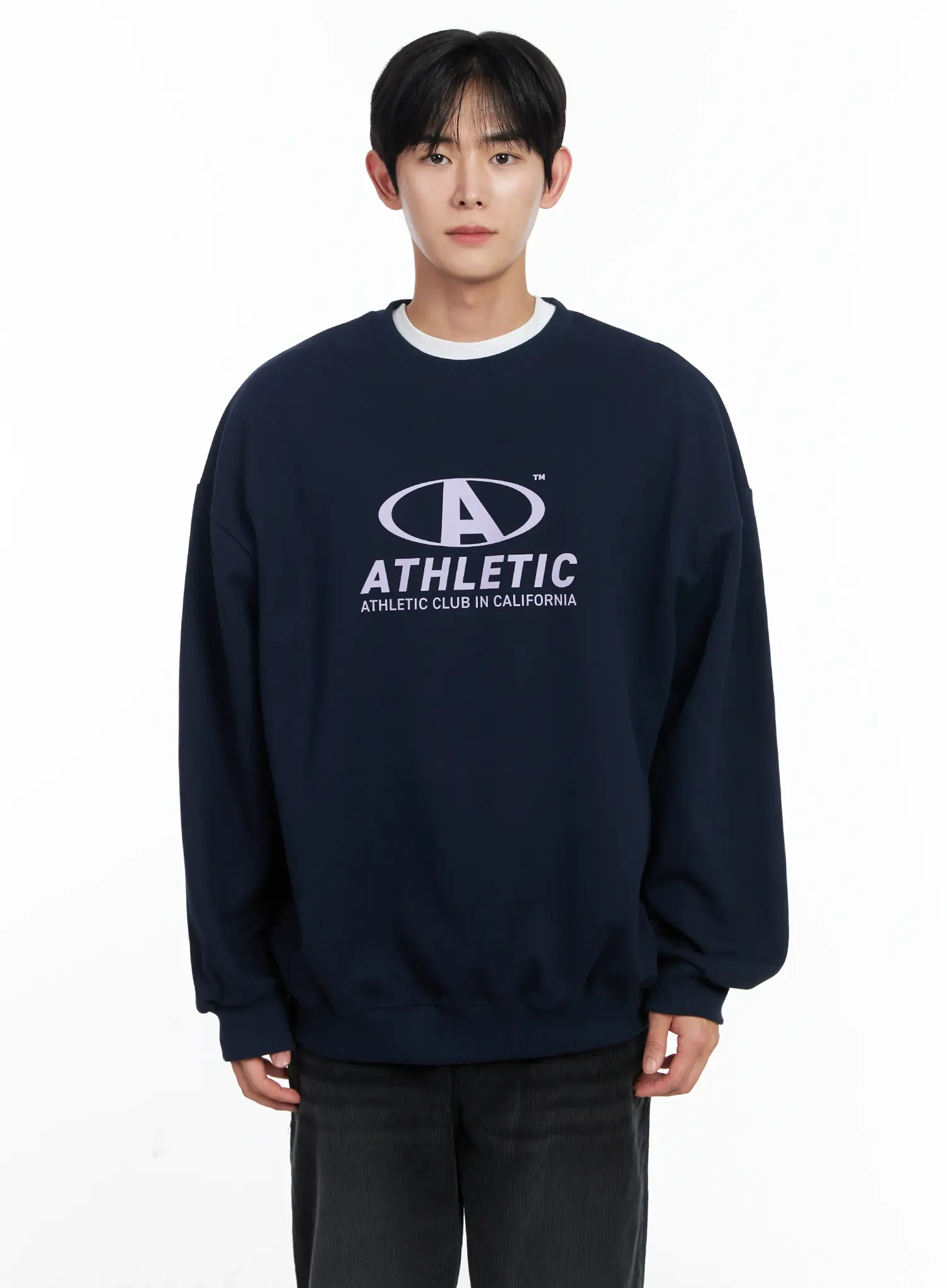 Men's Athletic Oversized Sweatshirt IJ521 - Image 11