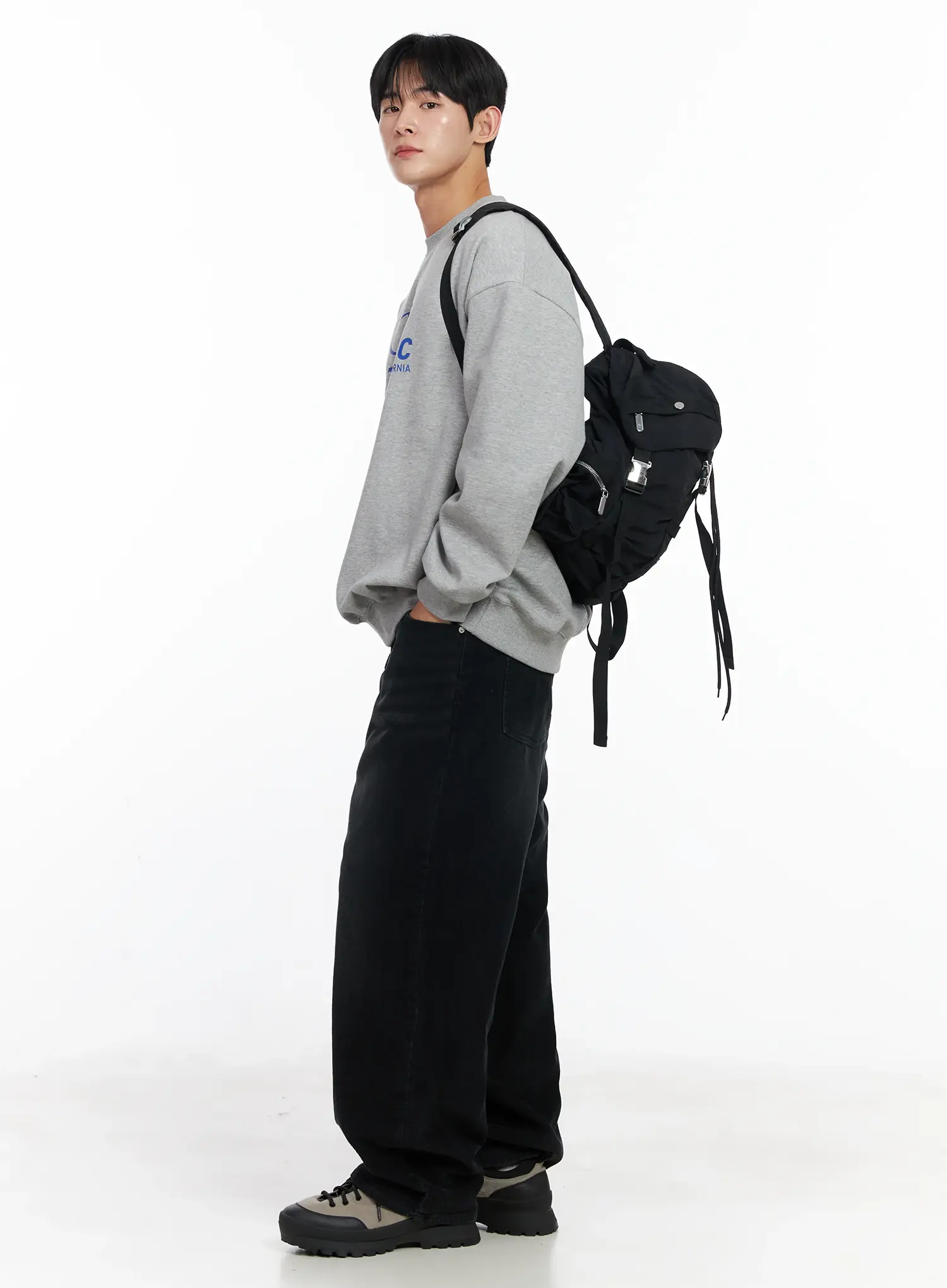 Men's Athletic Oversized Sweatshirt IJ521 - Image 2