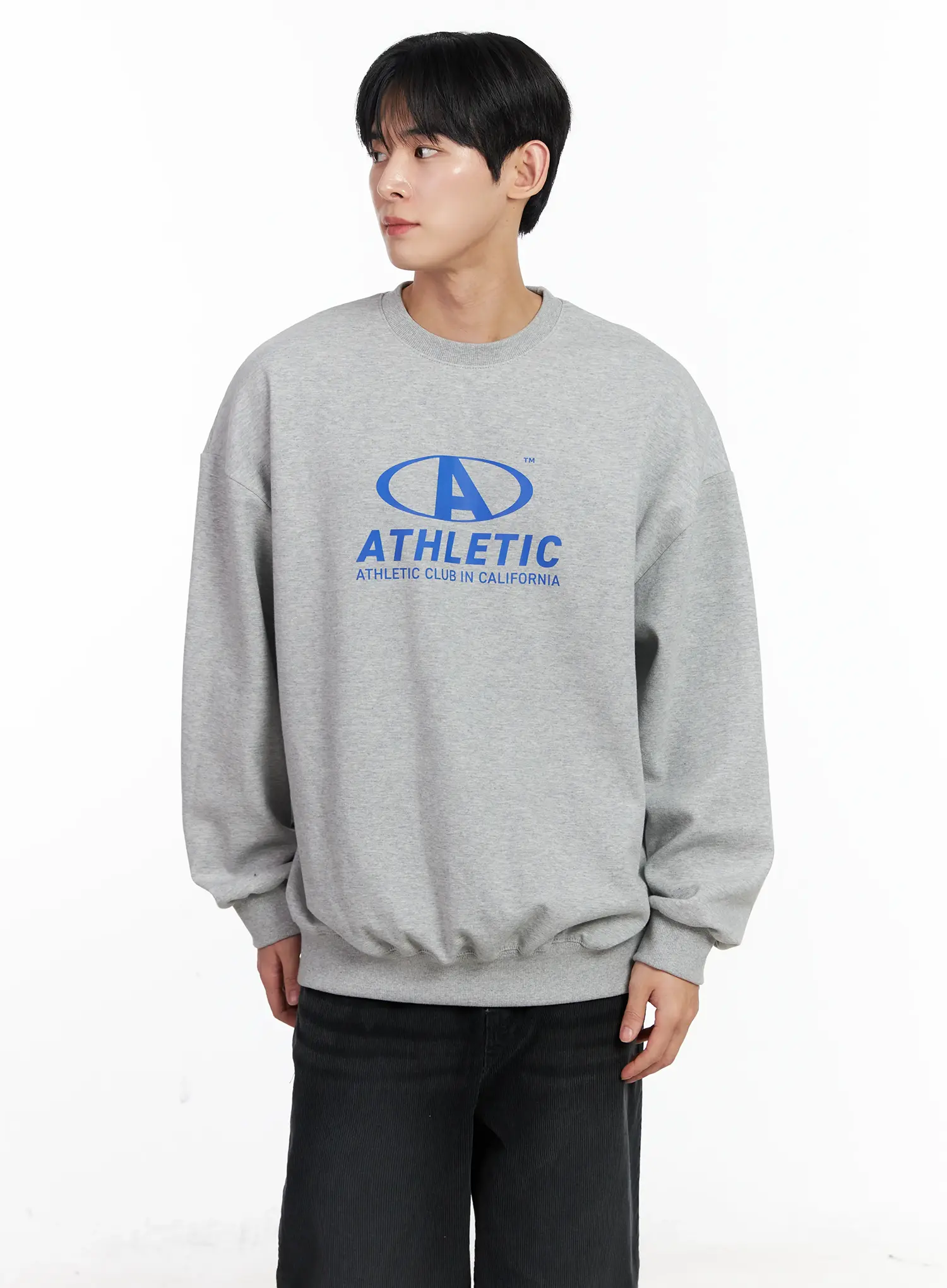 Men's Athletic Oversized Sweatshirt IJ521 - Image 6