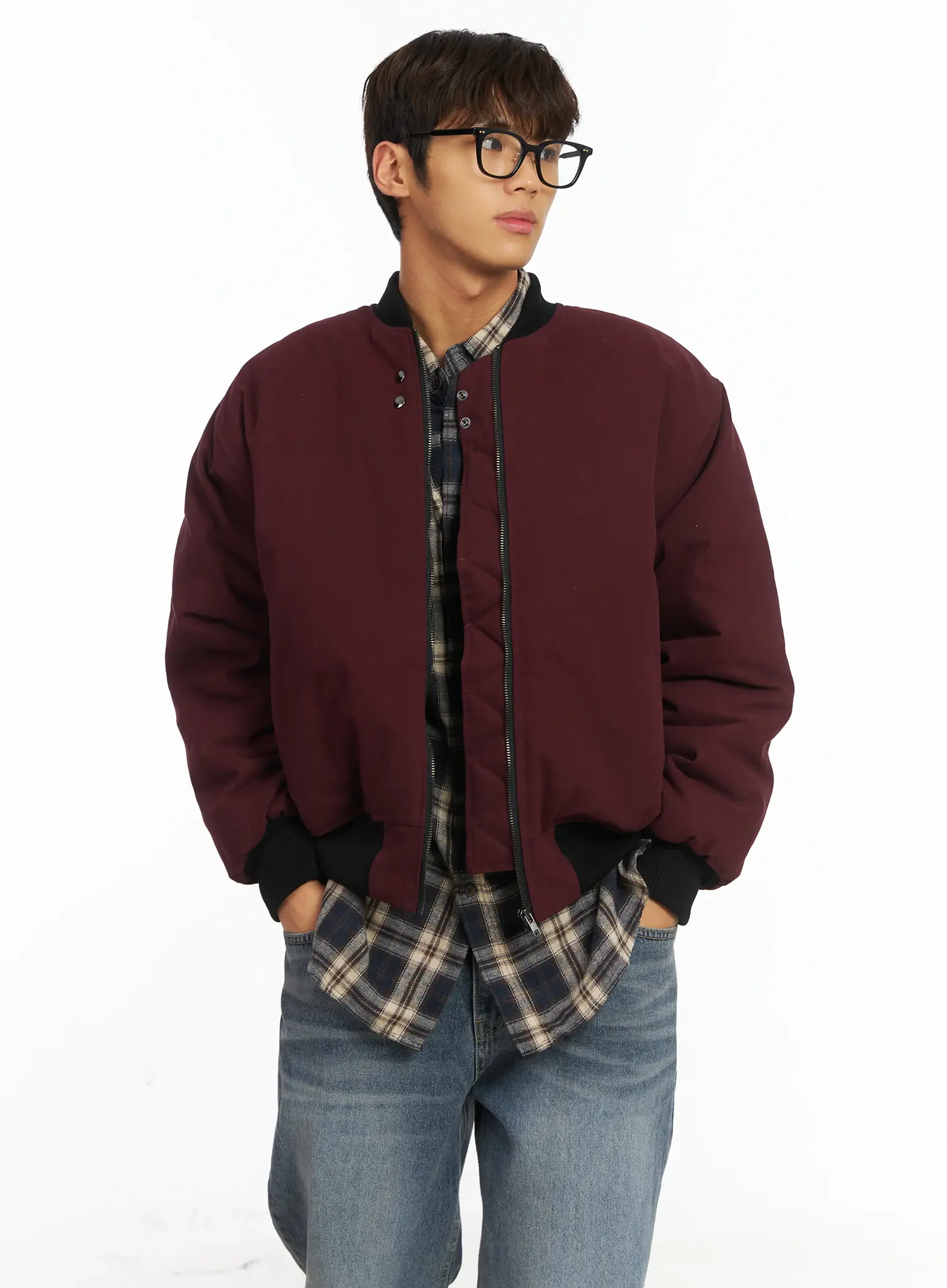 Men's Back Graphic Bomber Jacket IJ514 - Image 10