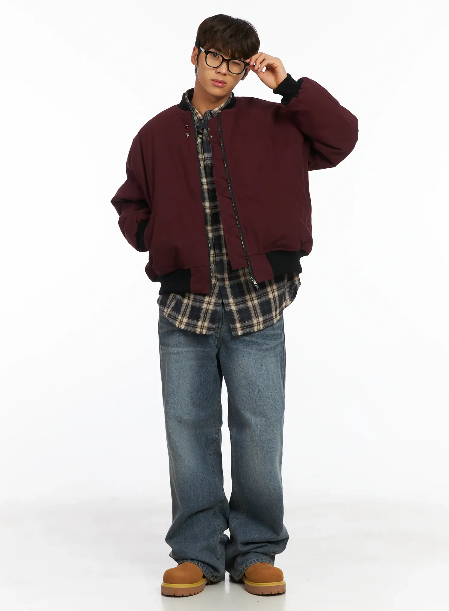 Men's Back Graphic Bomber Jacket IJ514 - Image 2