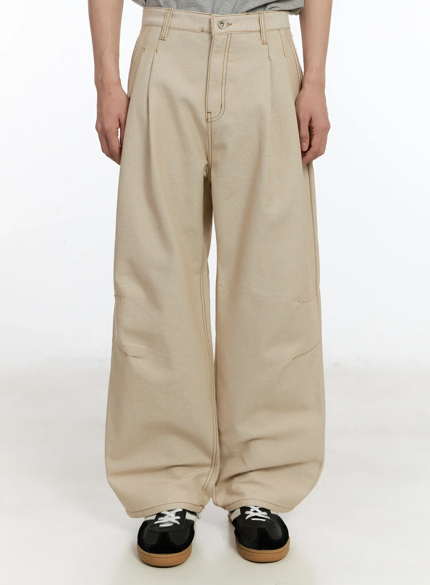 Men's Back Graphic Wide-Leg Pants ID502 - Image 5