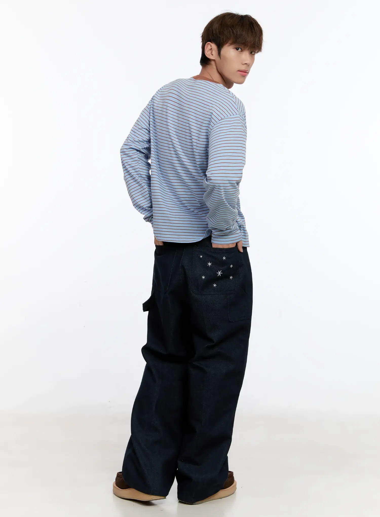 Men's Back Seat Pocket Denim Jeans IN512