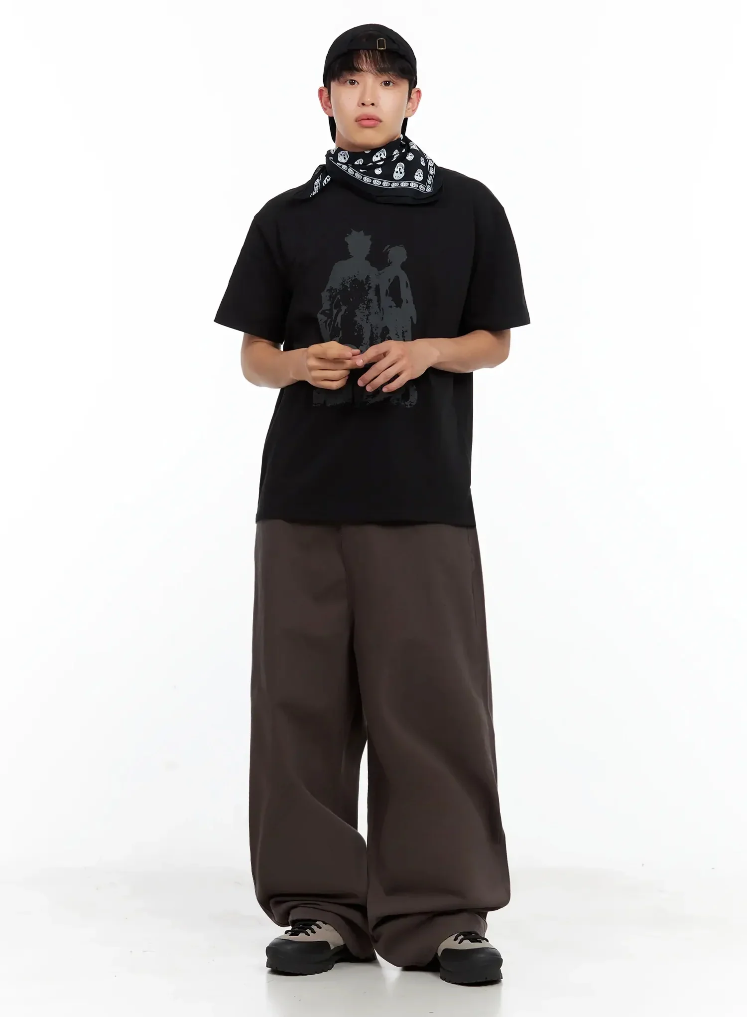 Men's Baggy Wide-Fit Pants IL516 - Image 13