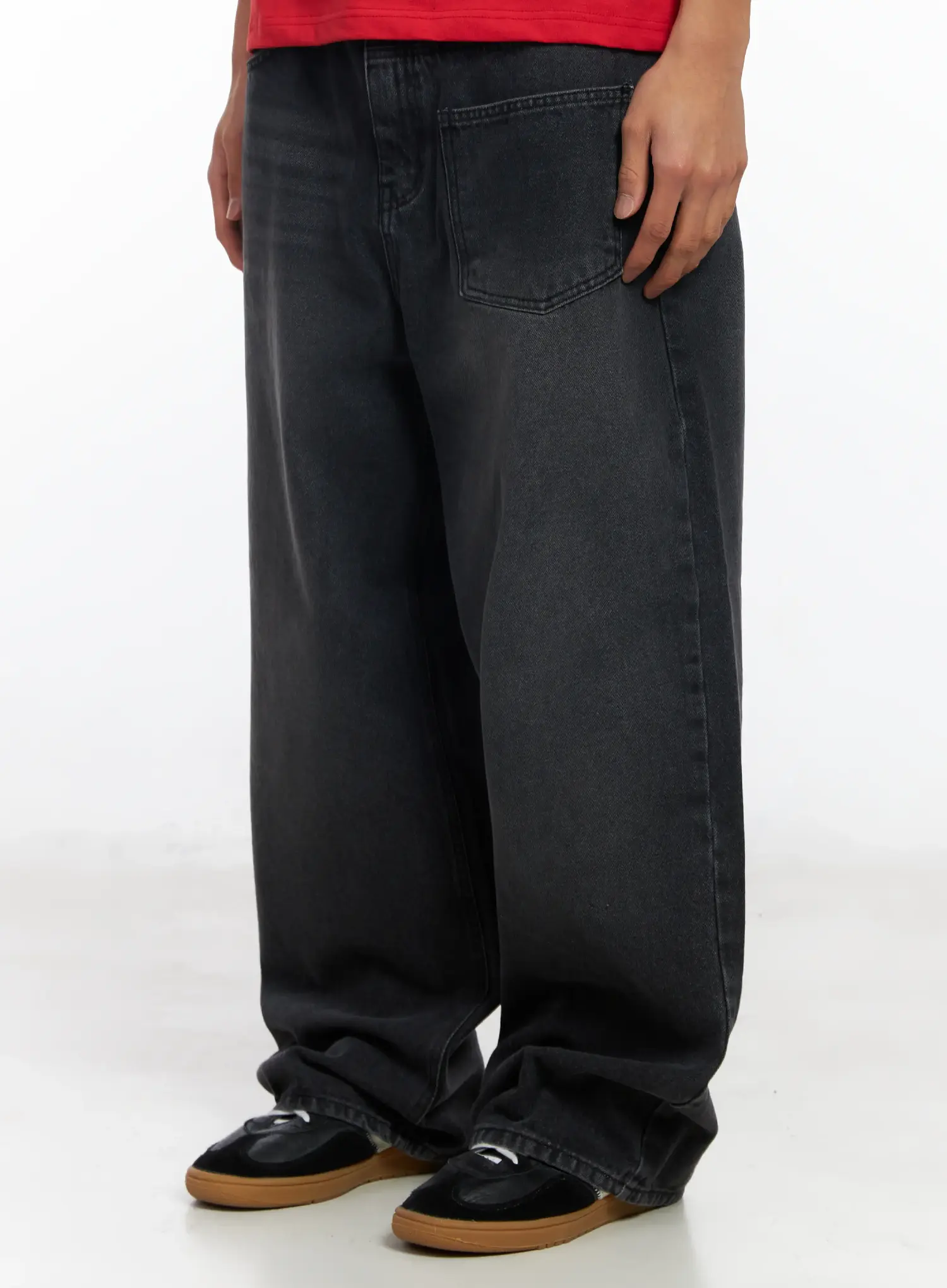 Men's Baggy Wide Leg Jeans IF506 - Image 6