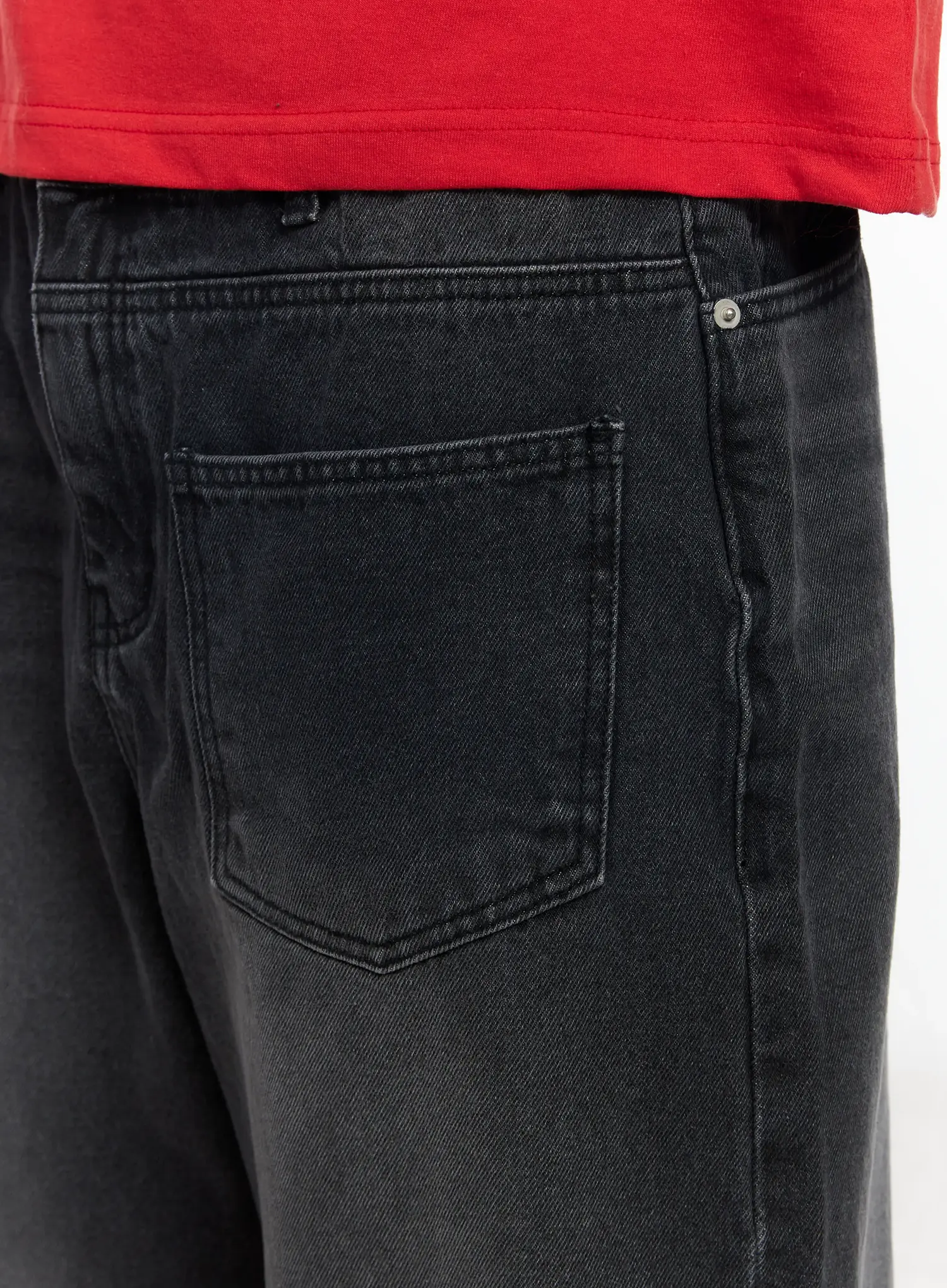 Men's Baggy Wide Leg Jeans IF506 - Image 8