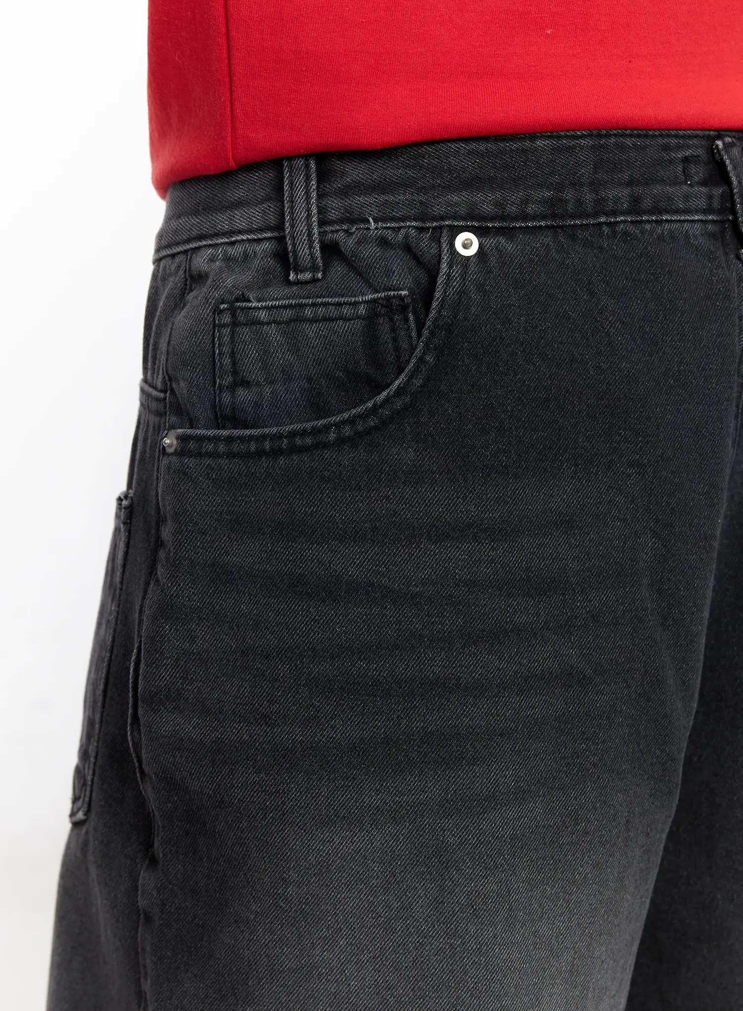 Men's Baggy Wide Leg Jeans IF506 - Image 9