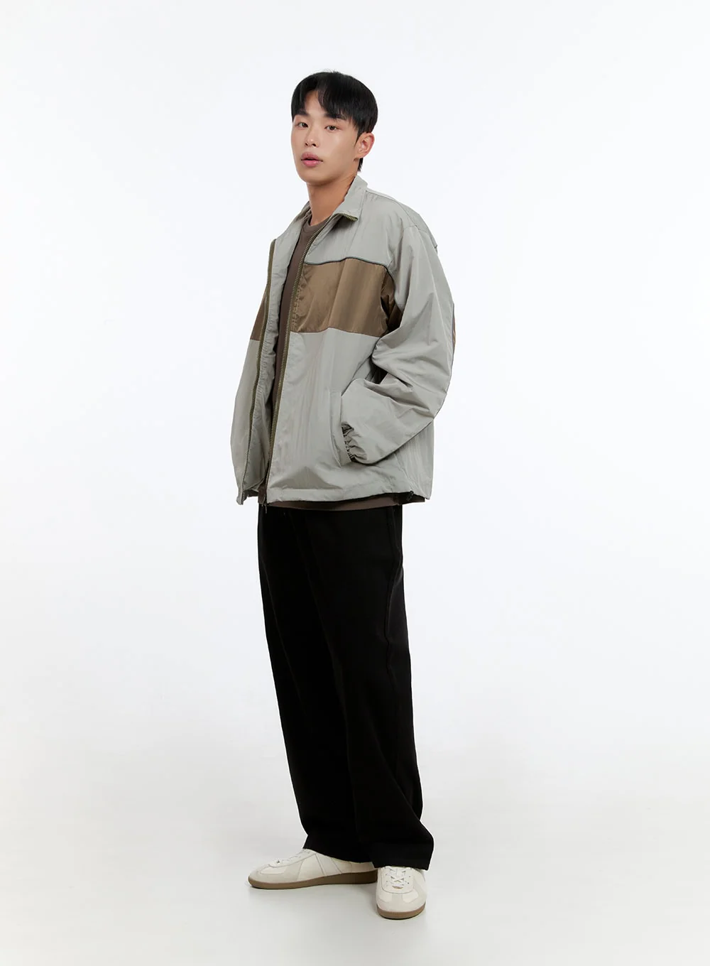 Men's Basic Cotton Long Sleeve T-Shirt (Brown) IS412 - Image 8