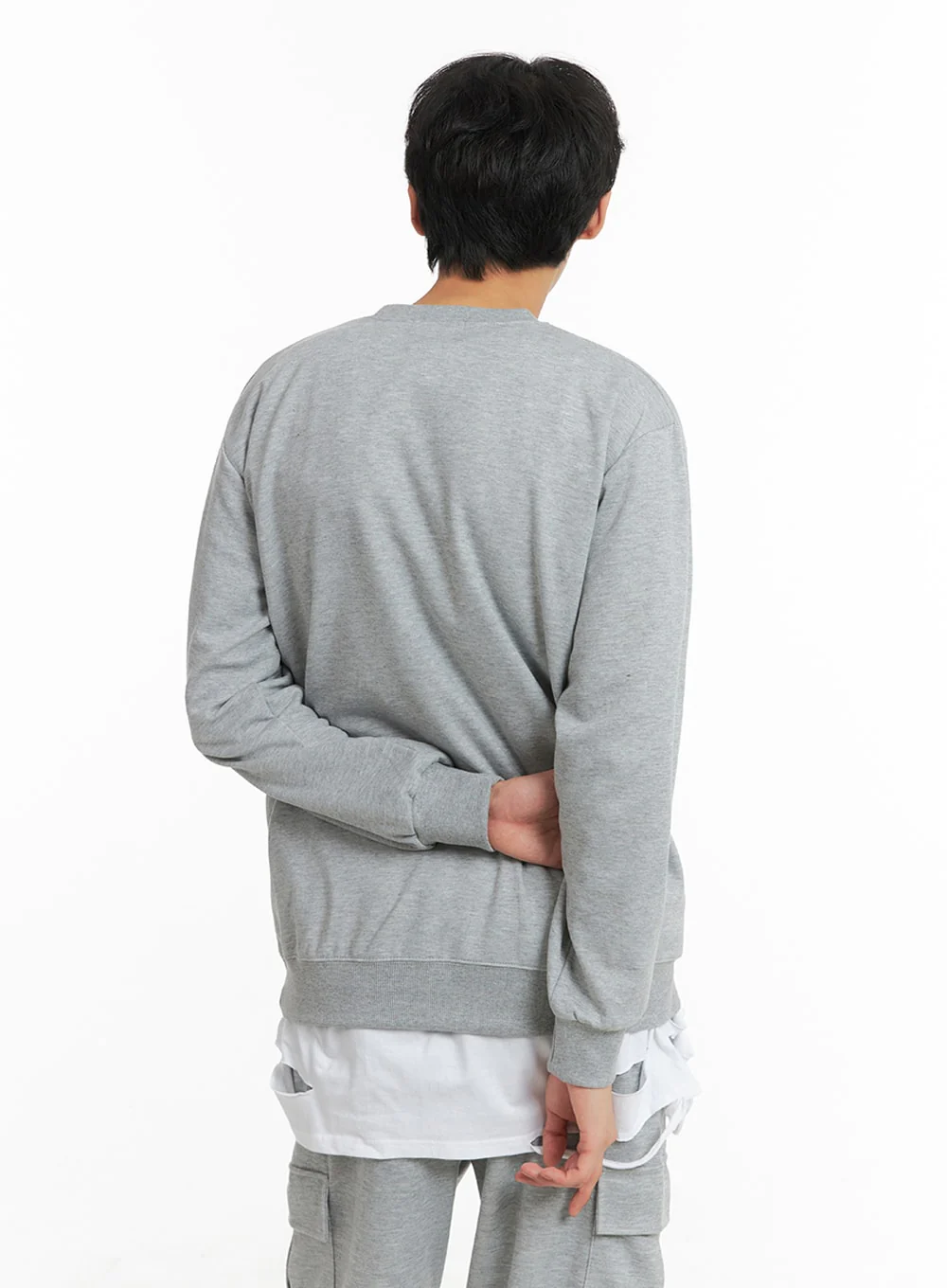 Men's Basic Cotton Sweatshirt IA401 - Image 4