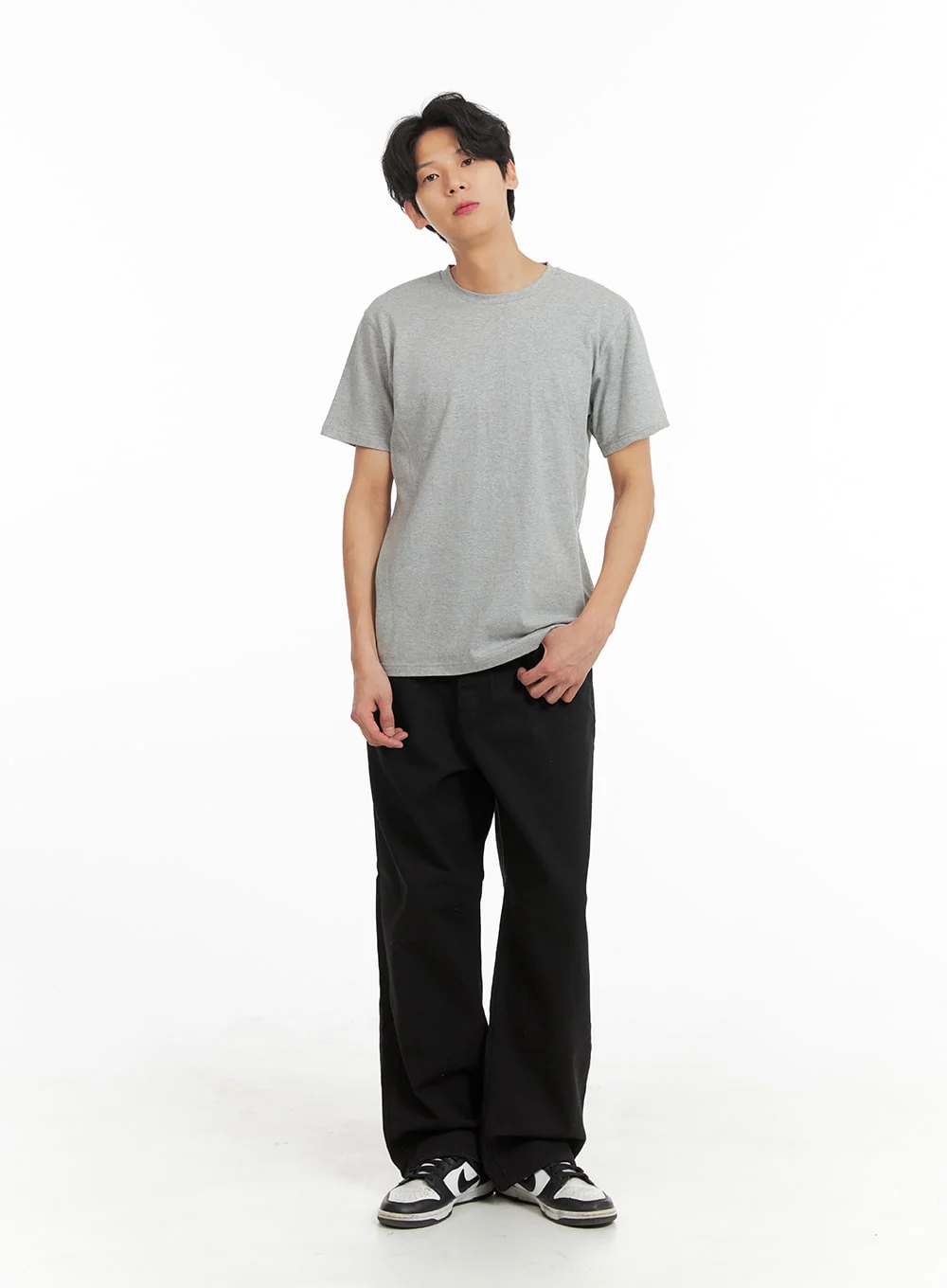 Men's Basic Cotton T-Shirt IA401 - Image 5