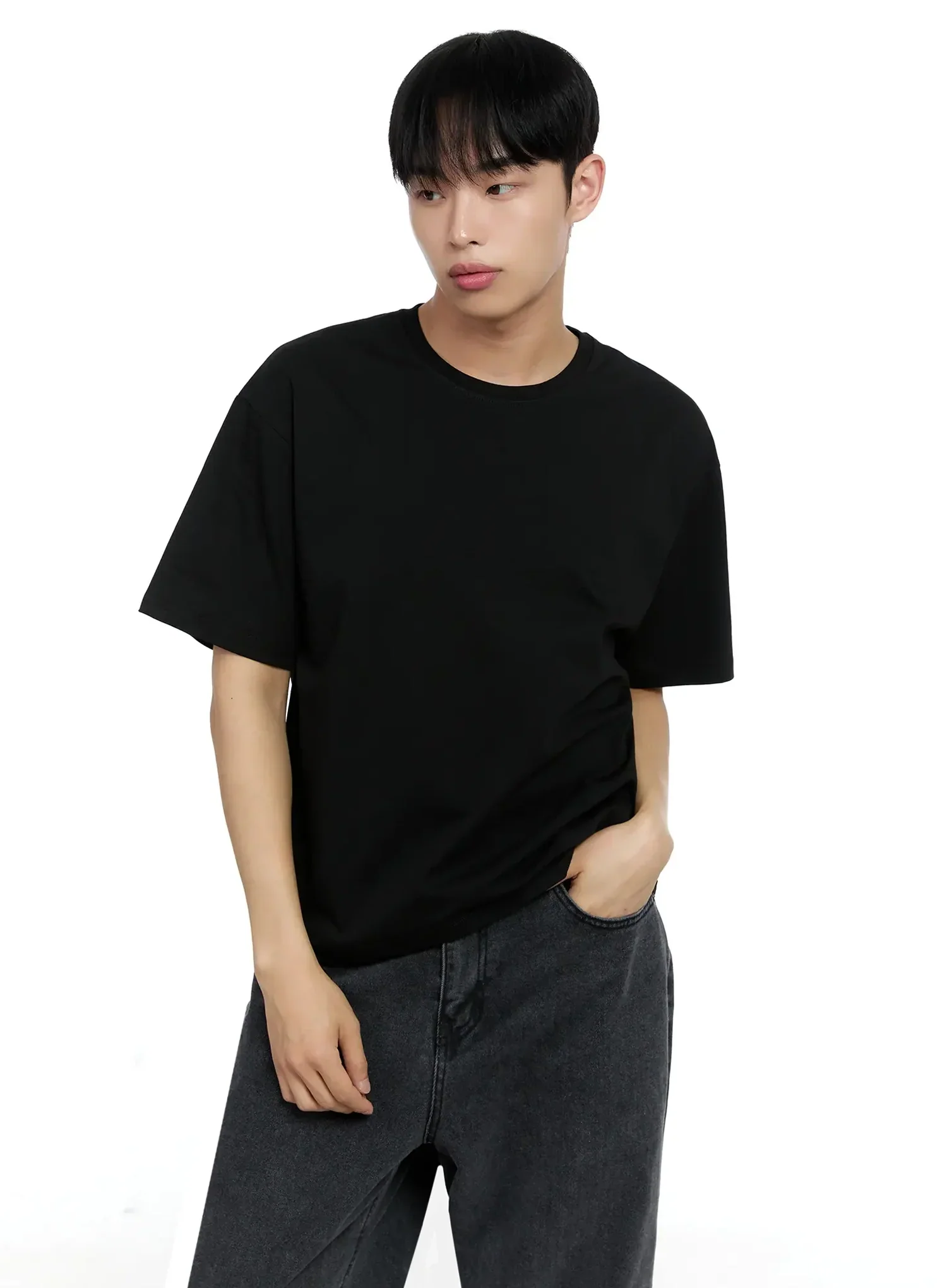 Men's Basic Cotton T-shirt IG520 - Image 2