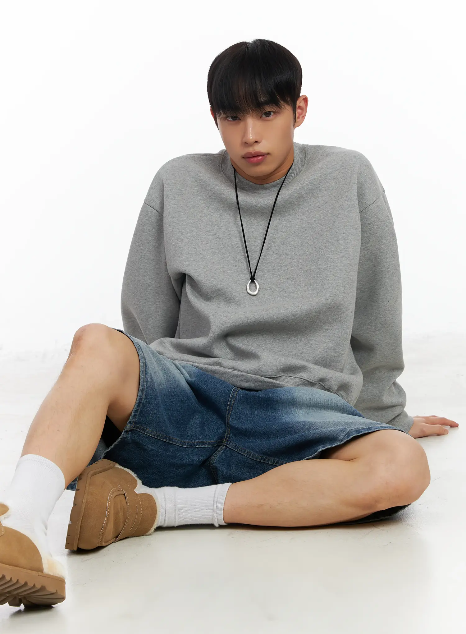 Men's Basic Crewneck Sweatshirt IM516