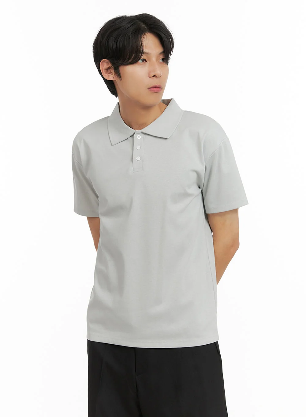 Men's Basic Polo Shirt IY402 - Image 5