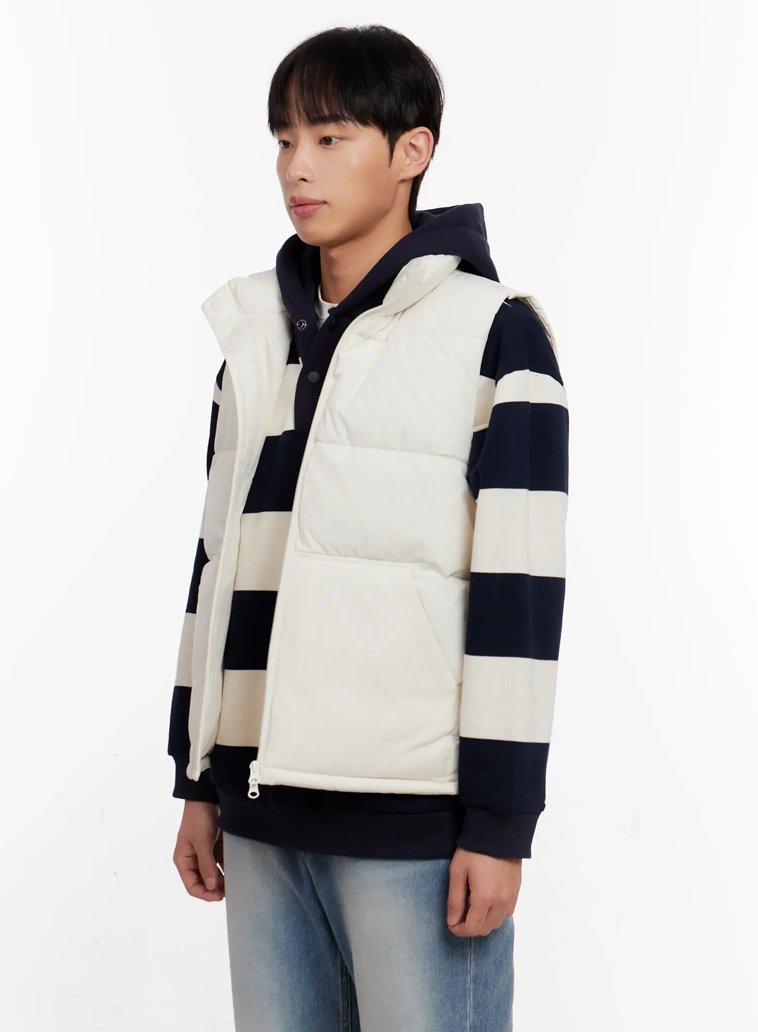 Men's Basic Puffer Vest IO528 - Image 4