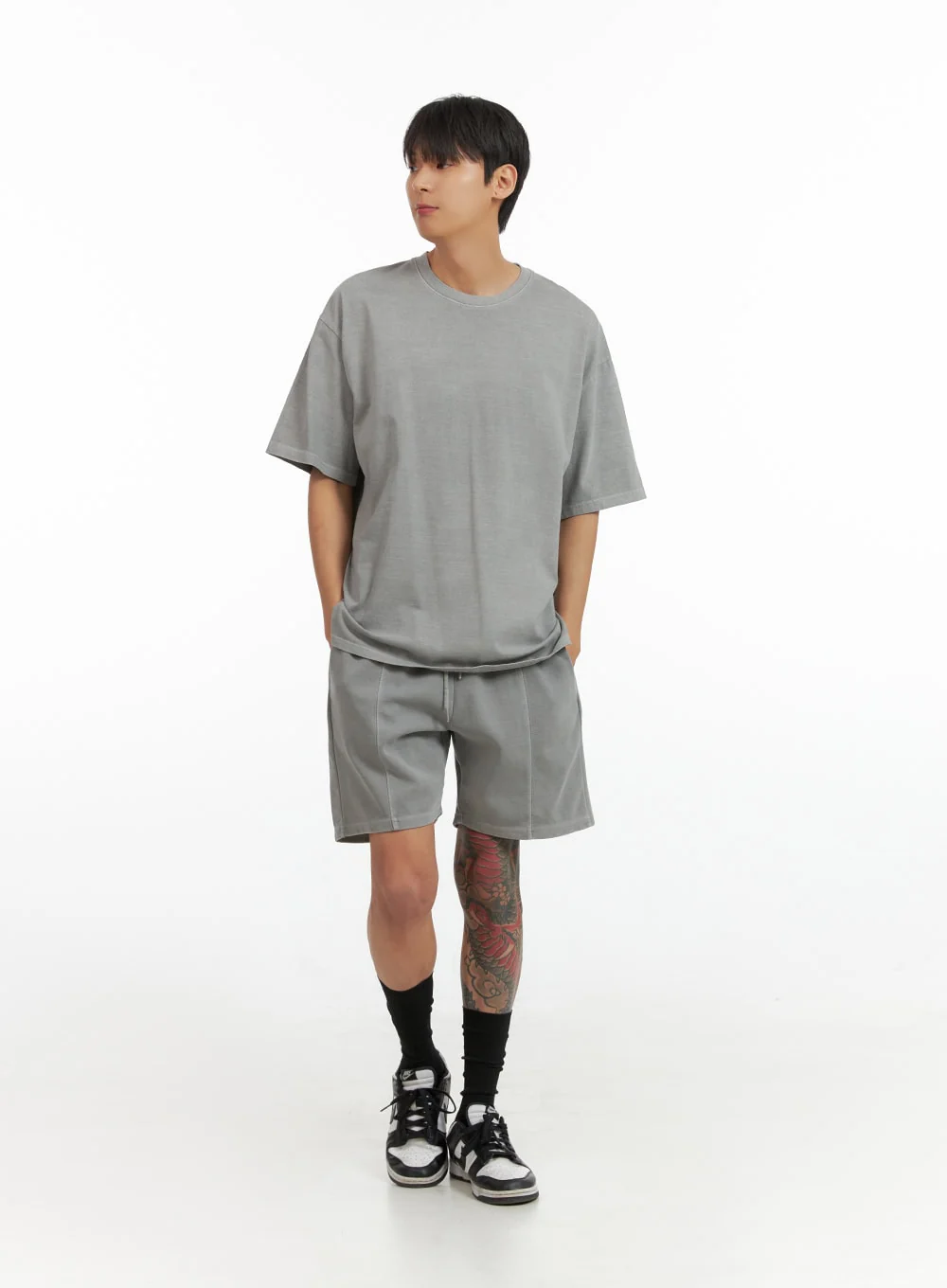 Men's Basic Round Neck T-Shirt IU419 - Image 5