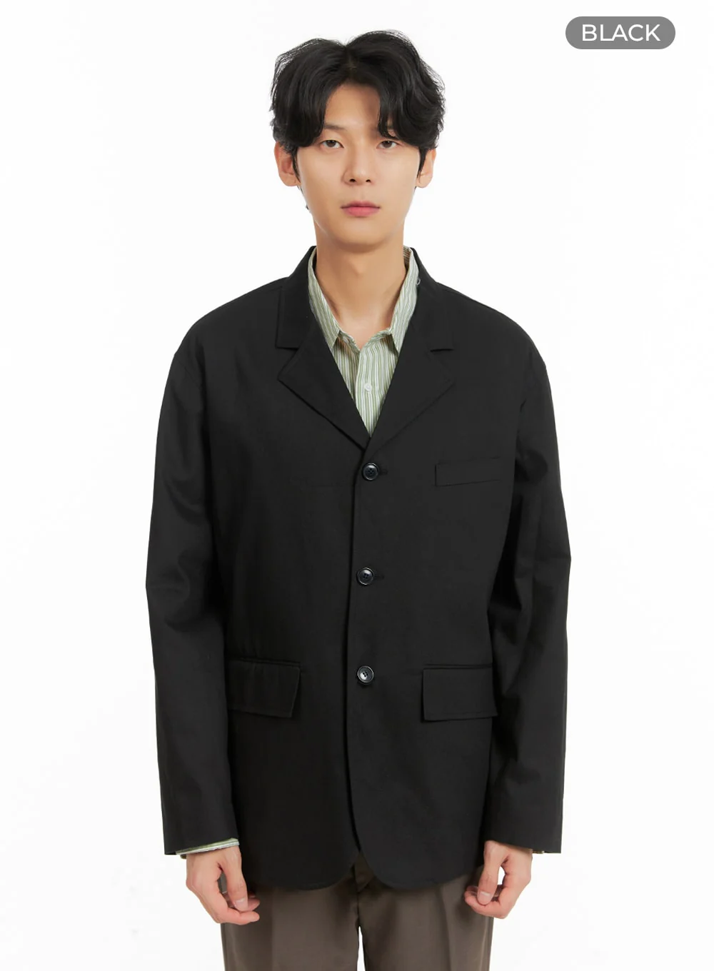 Men's Basic Straight Fit Jacket IA401 - Image 10