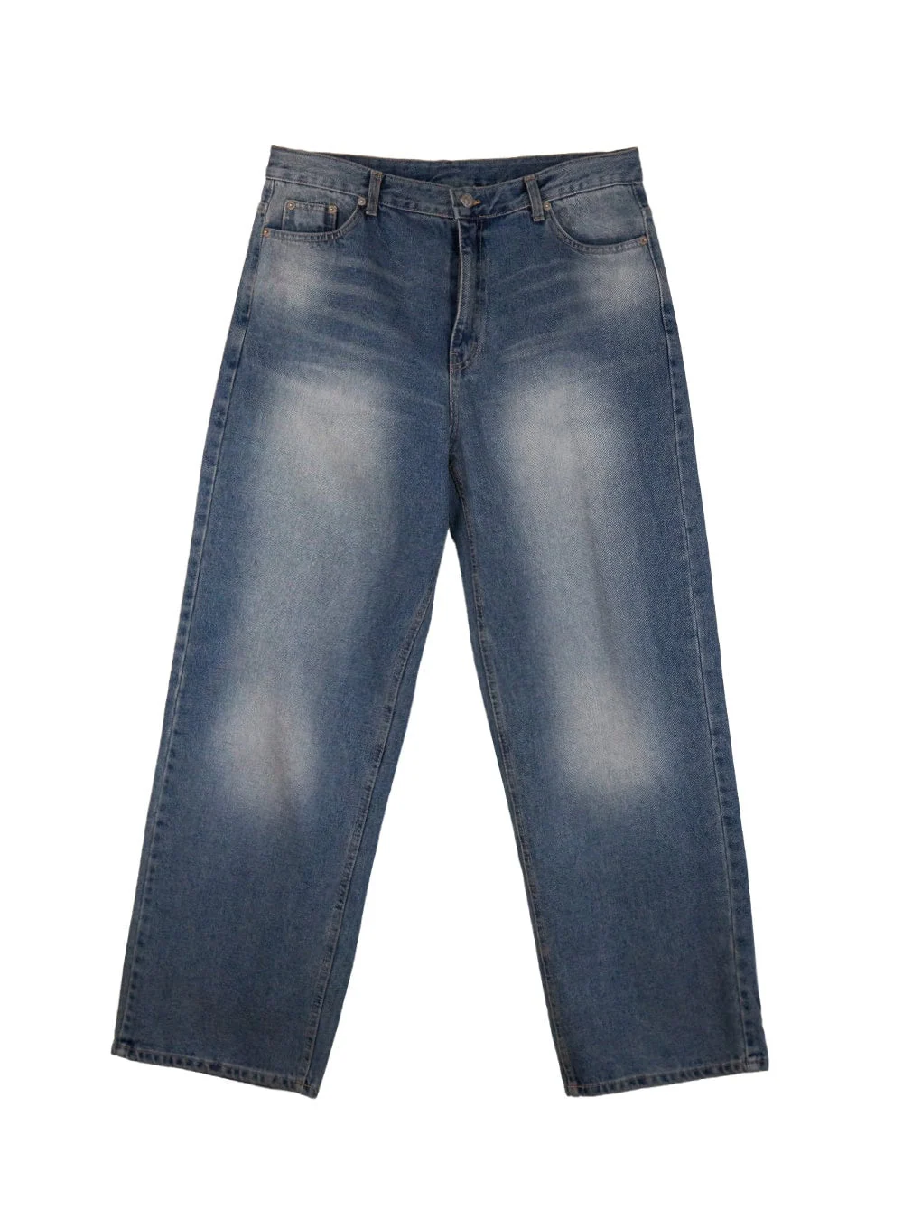 Men's Basic Wide-Leg Denim Jeans ID427 - Image 9