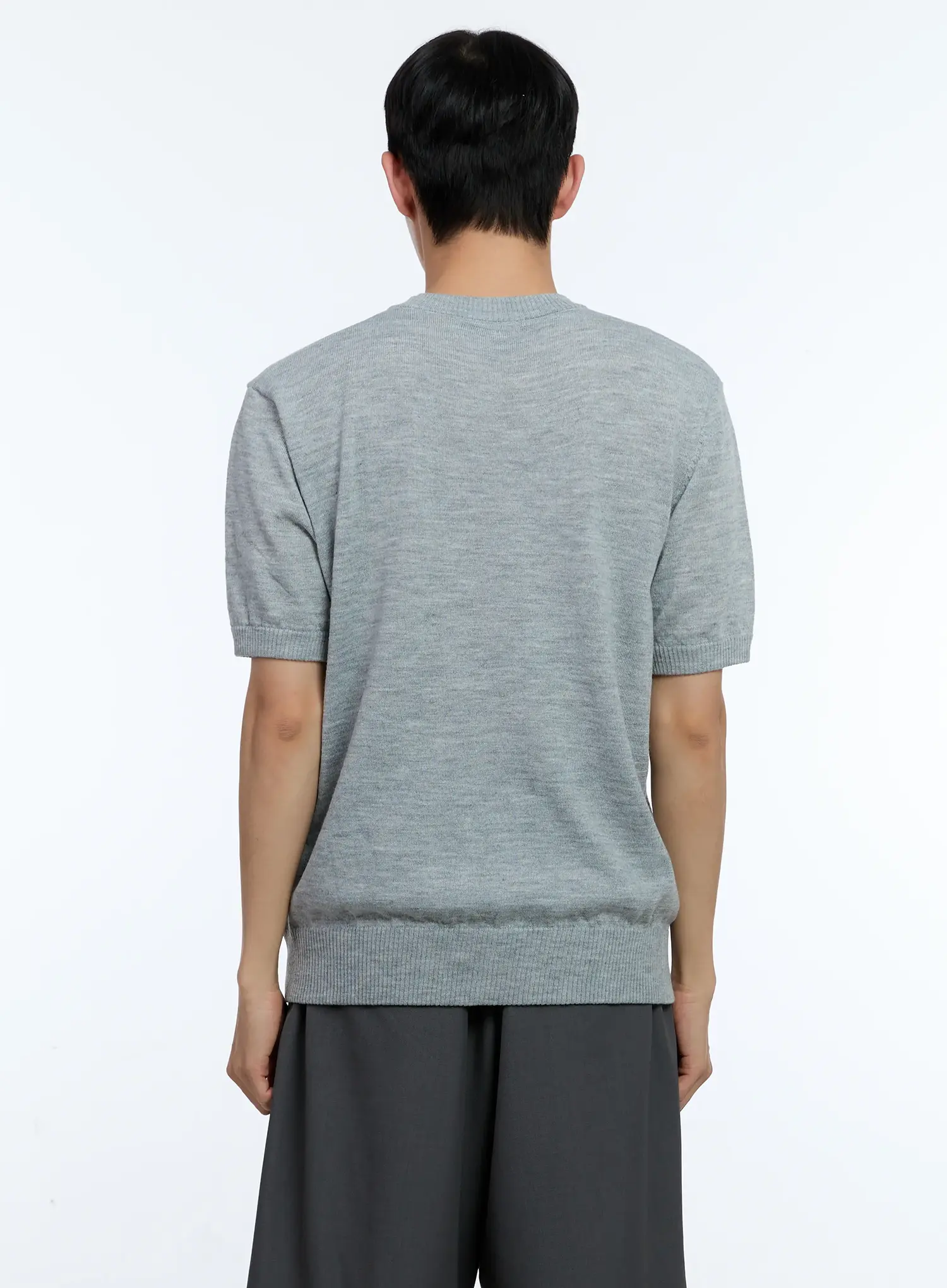 Men's Be Mine Embroidered Knit Tee IL517 - Image 6