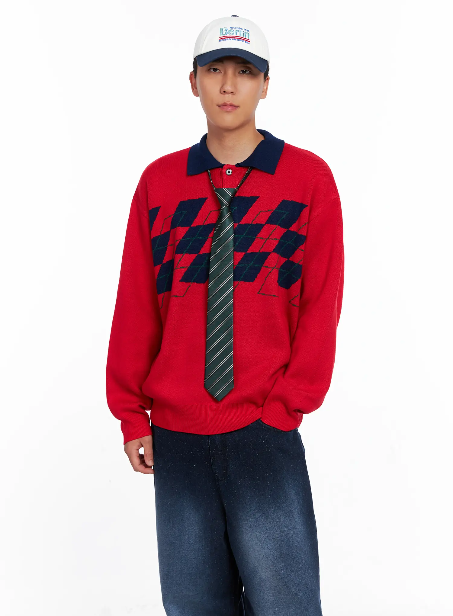 Men's Berlin Embroidered Cap IS510 - Image 3