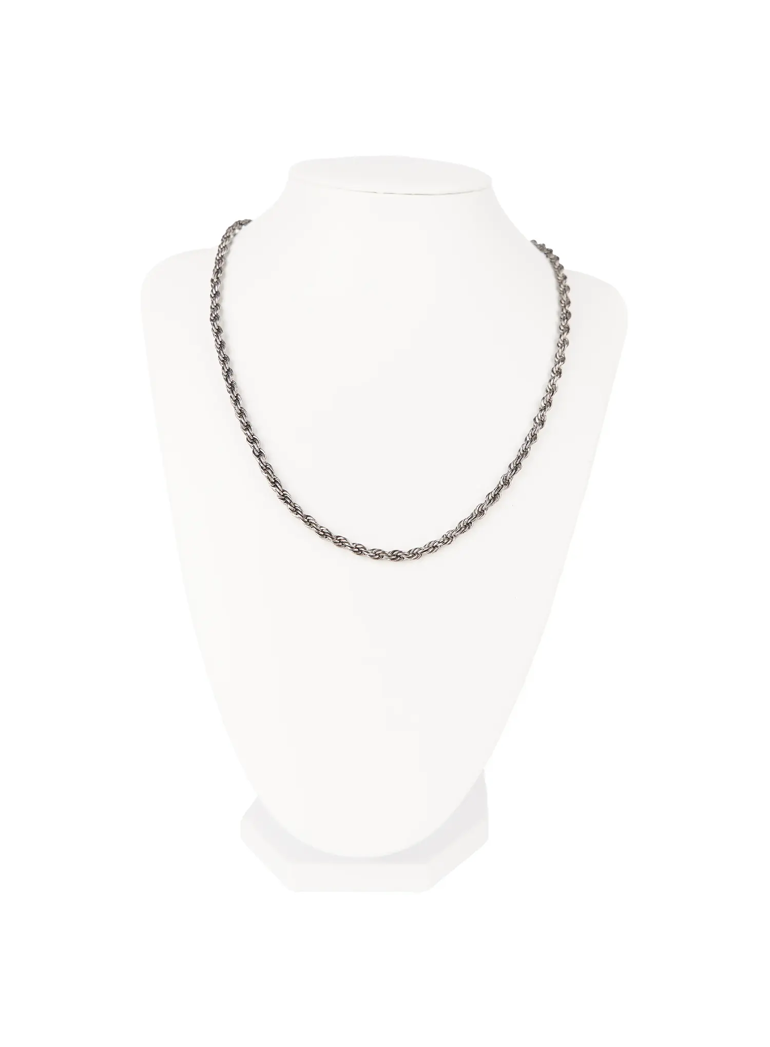 Men's Braided Twist Chain Necklace IL501 - Image 9