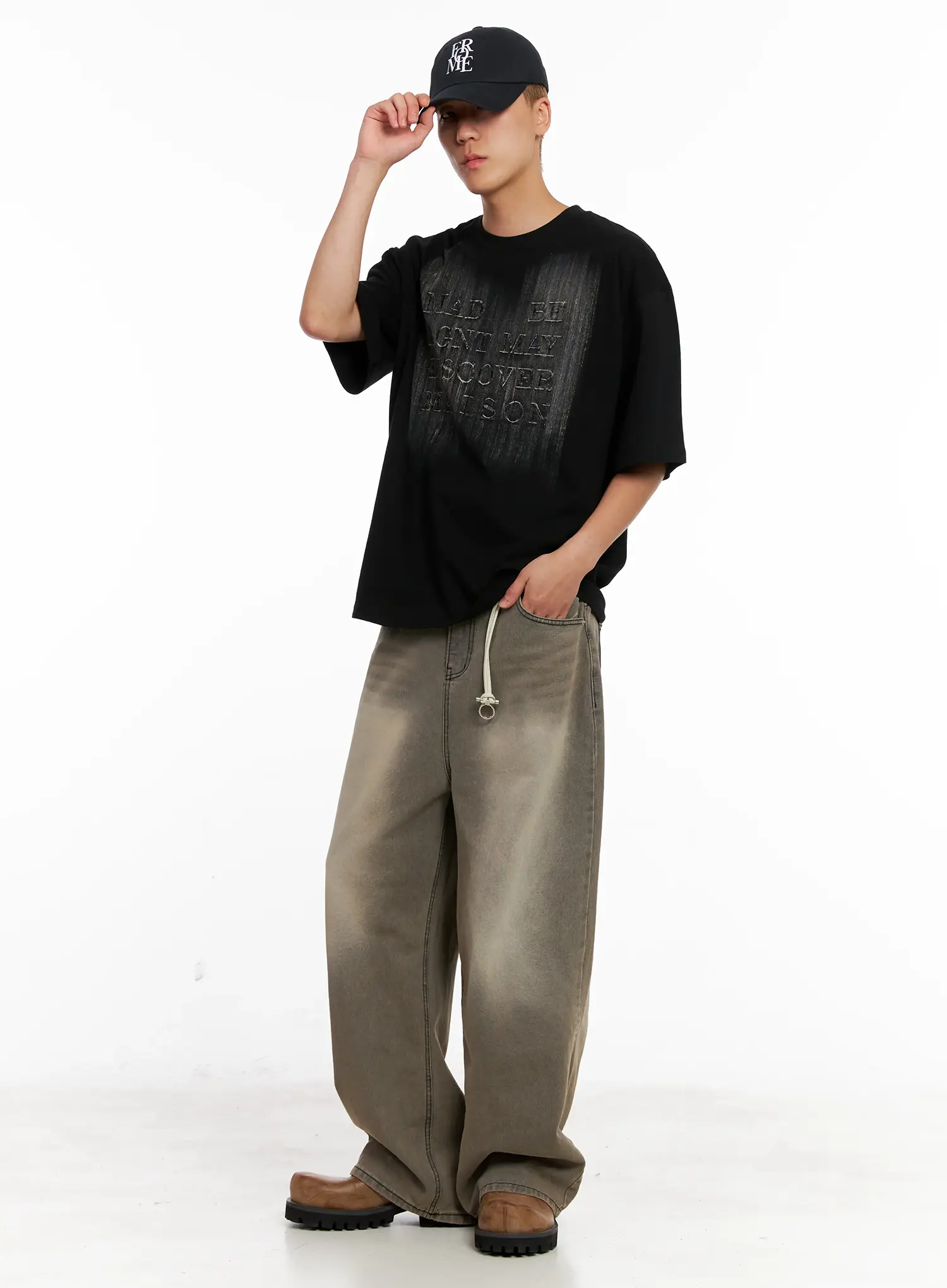 Men's Brush Painting Tee IL521 - Image 11