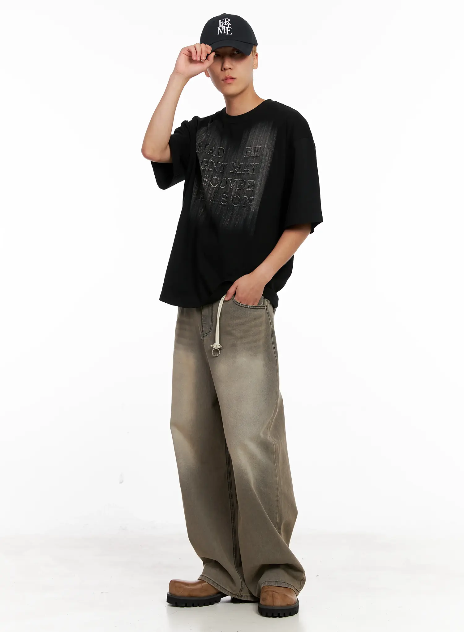 Men's Brush Painting Tee IL521 - Image 12
