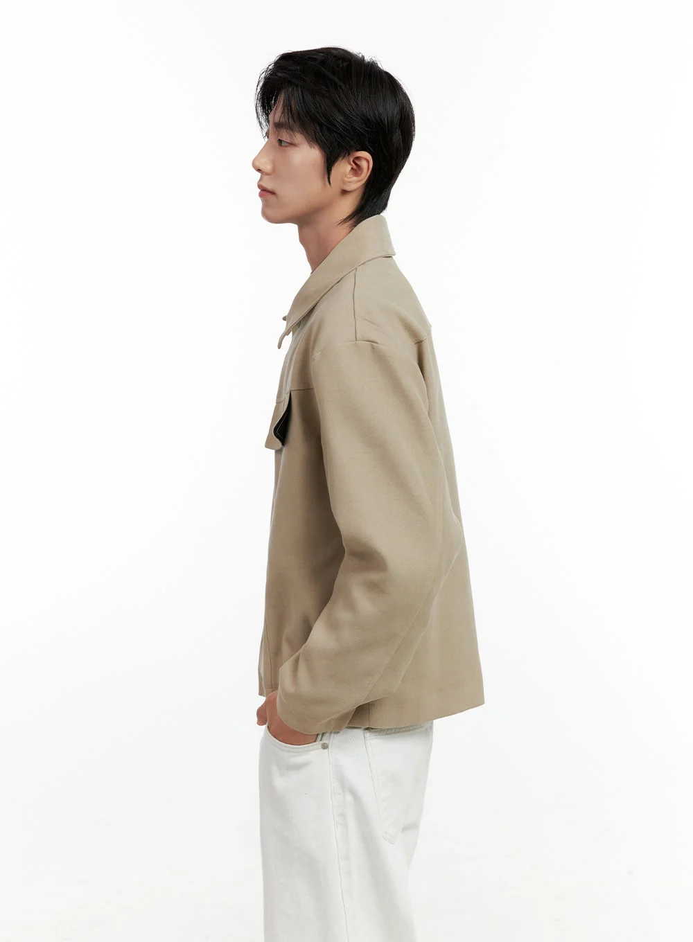 Men's Button Collared Refined Jacket IN401 - Image 4