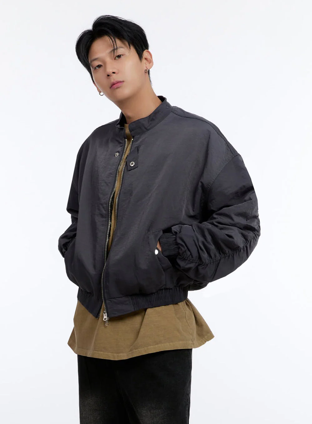 Men's Button Zip Up Jacket IO428
