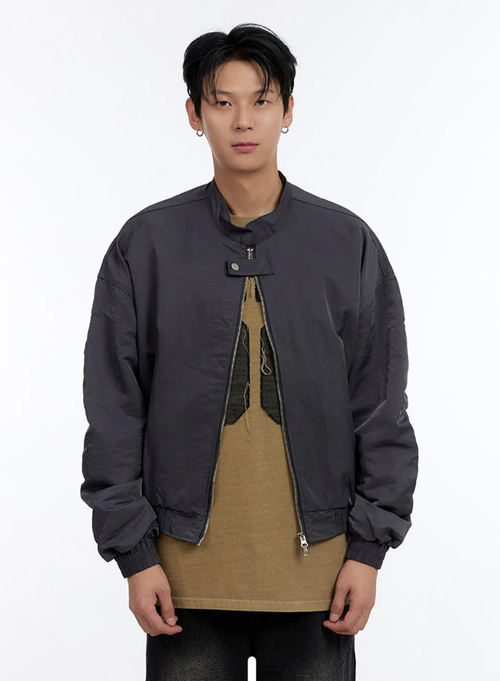 Men's Button Zip Up Jacket IO428 - Image 8