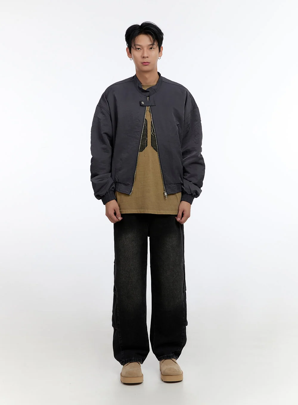 Men's Button Zip Up Jacket IO428 - Image 9