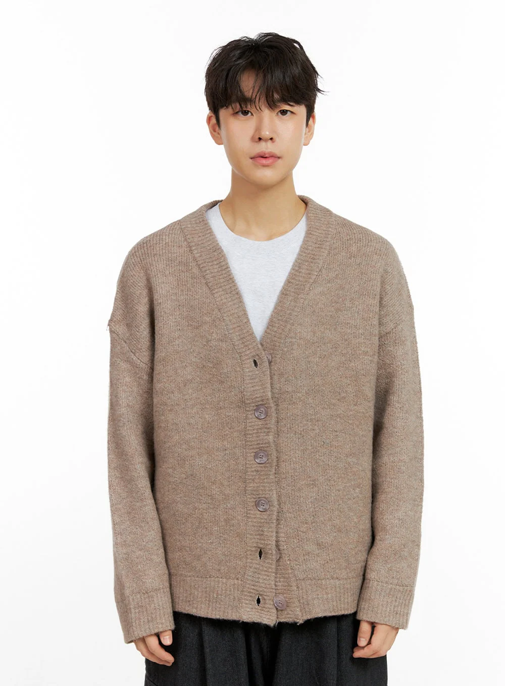 Men's Buttoned Oversize Cardigan IN422 - Image 10