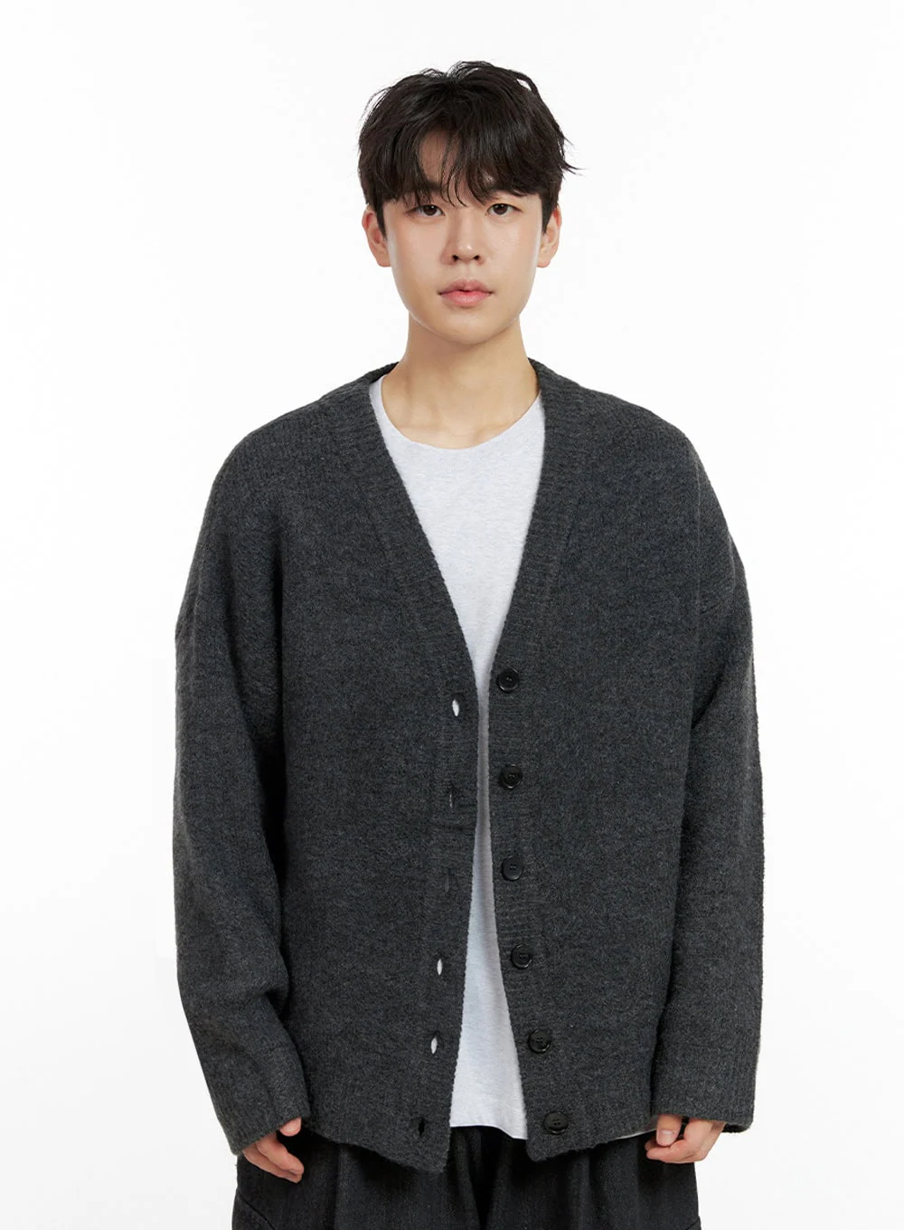 Men's Buttoned Oversize Cardigan IN422 - Image 12