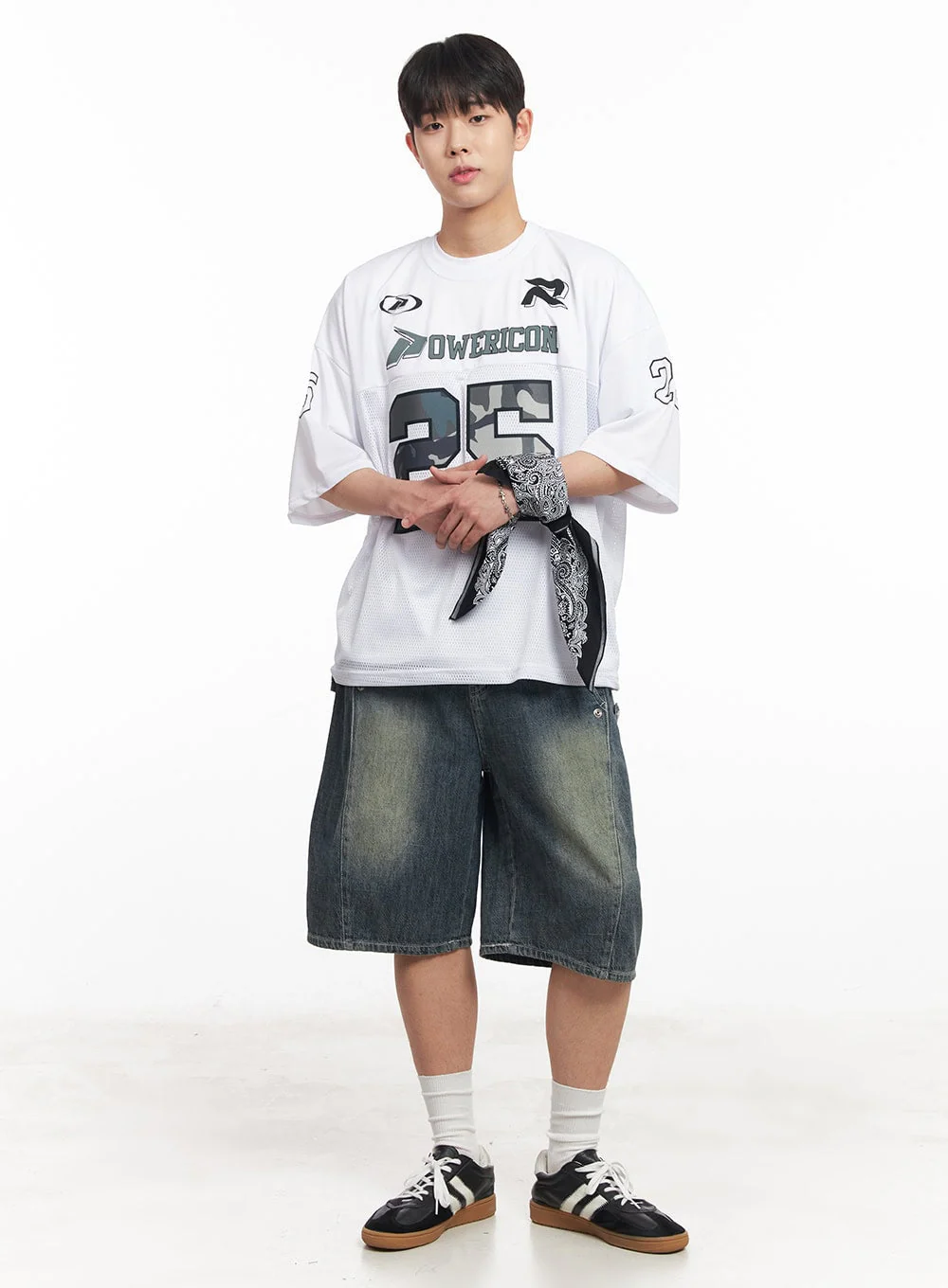 Men's Camo Mesh Jersey T-Shirt IA525 - Image 2