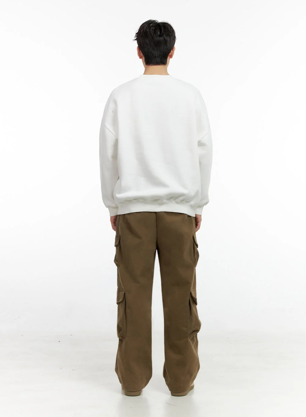 Men's Camo Patch Crewneck Sweatshirt IN422 - Image 8
