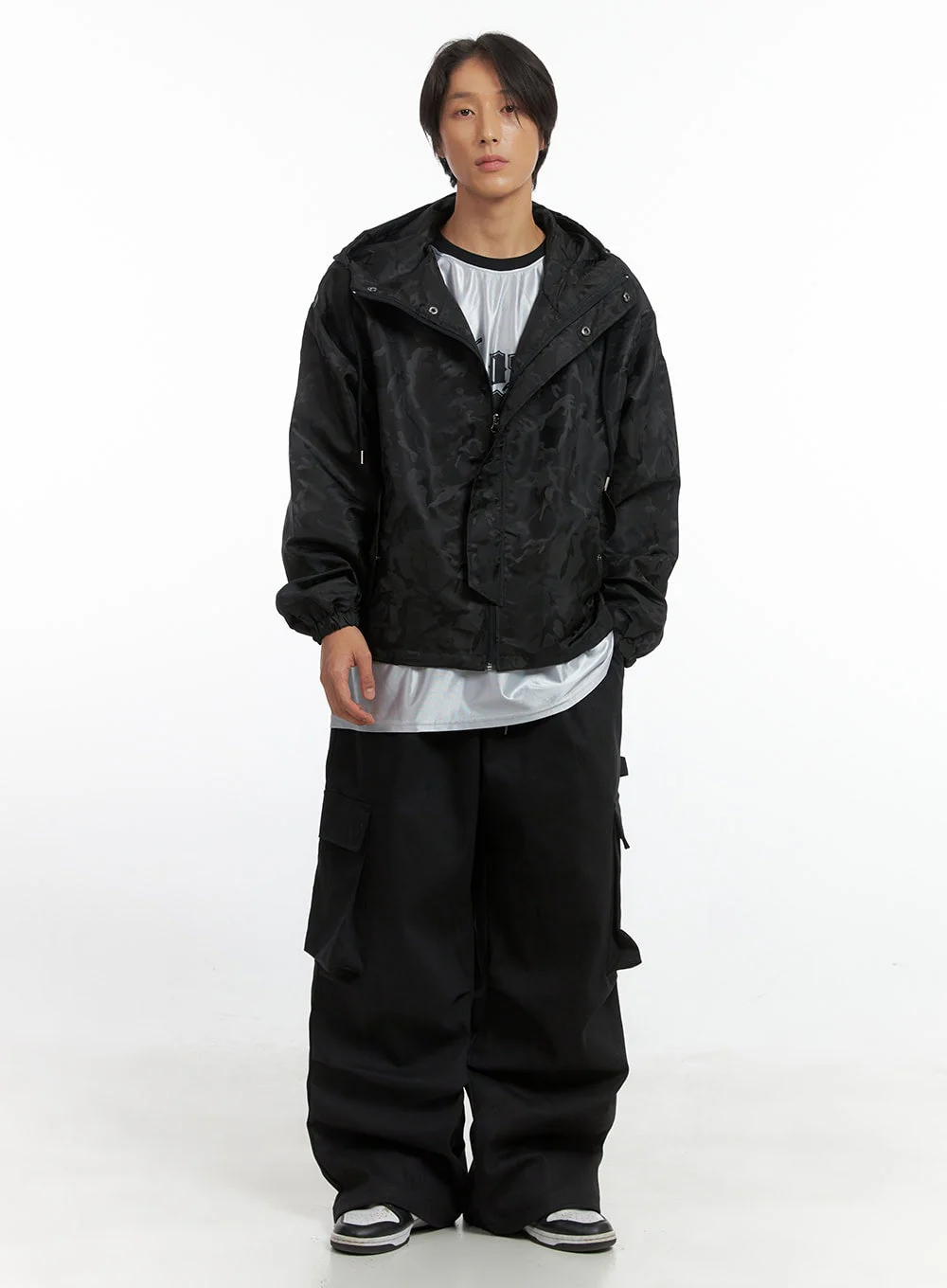 Men's Camo Zip-Up Hooded Jacket IO402 - Image 2
