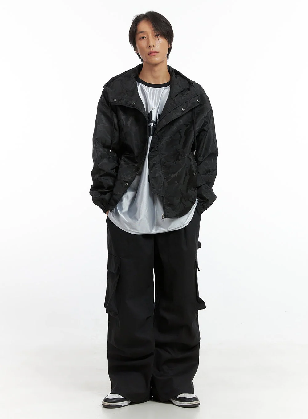 Men's Camo Zip-Up Hooded Jacket IO402 - Image 6