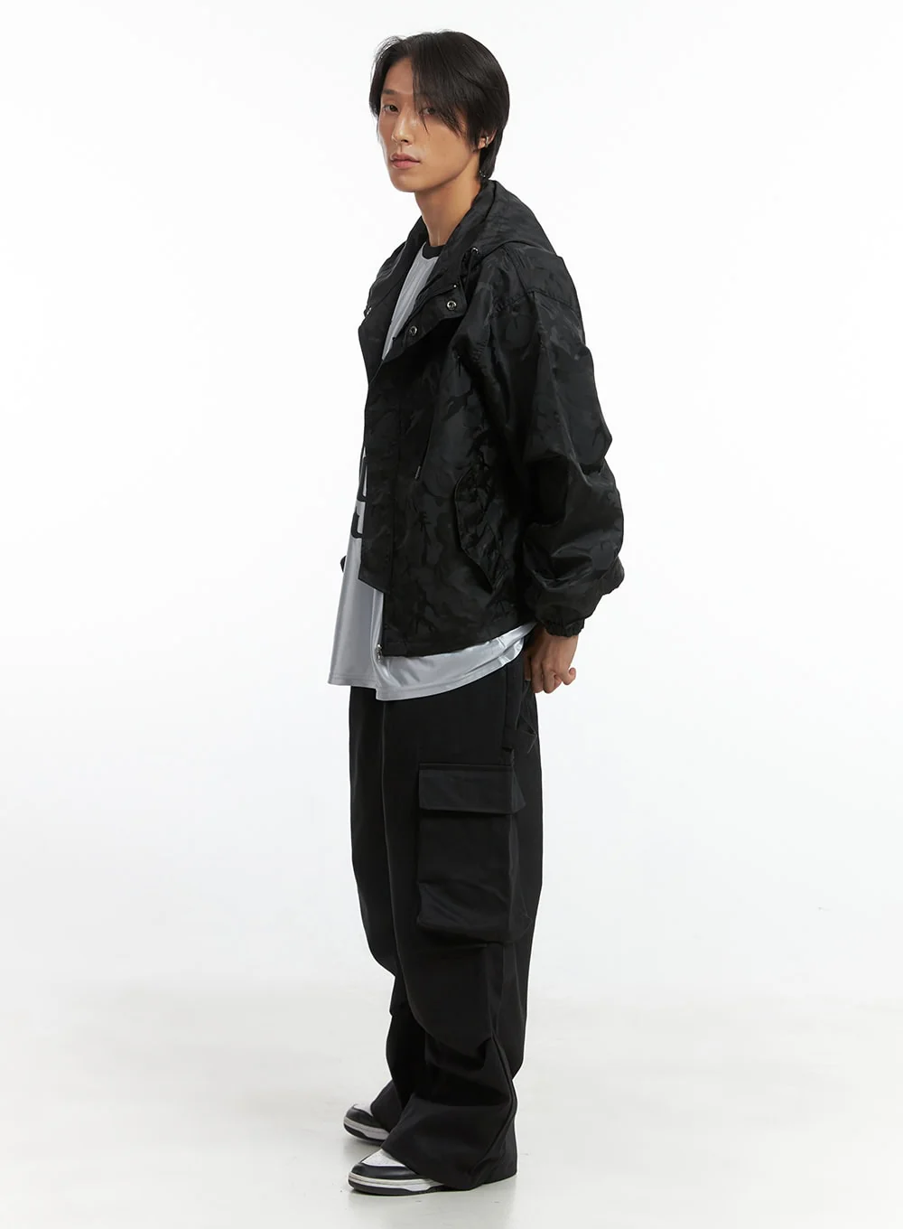 Men's Camo Zip-Up Hooded Jacket IO402 - Image 7