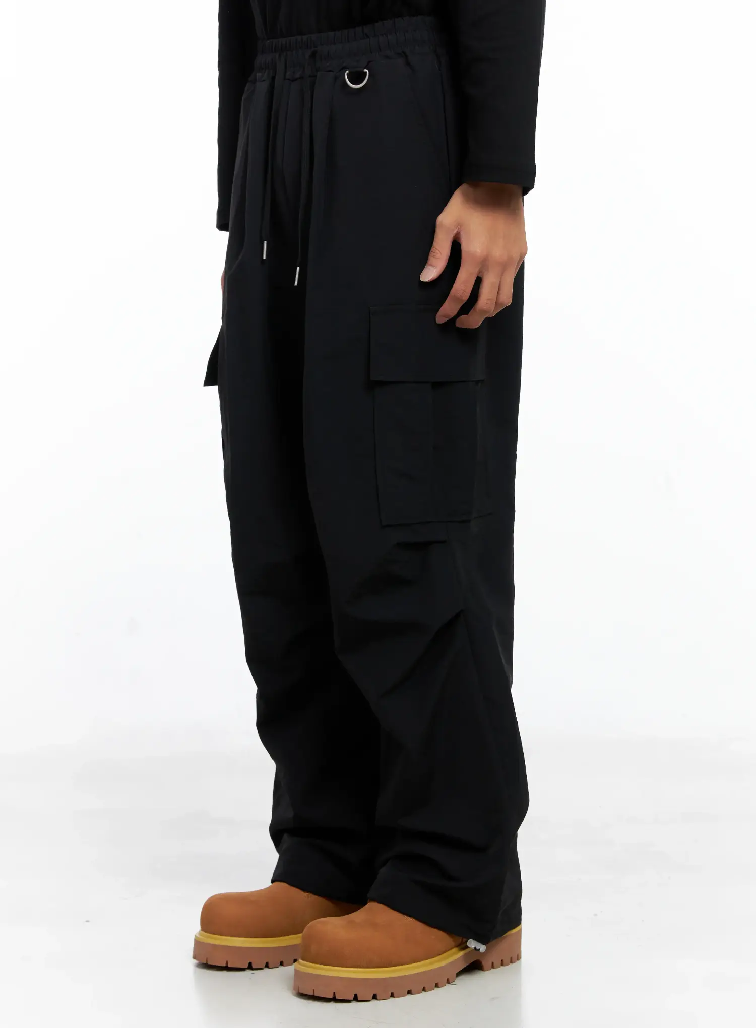Men's Cargo Drawstring Pants IO506 - Image 5