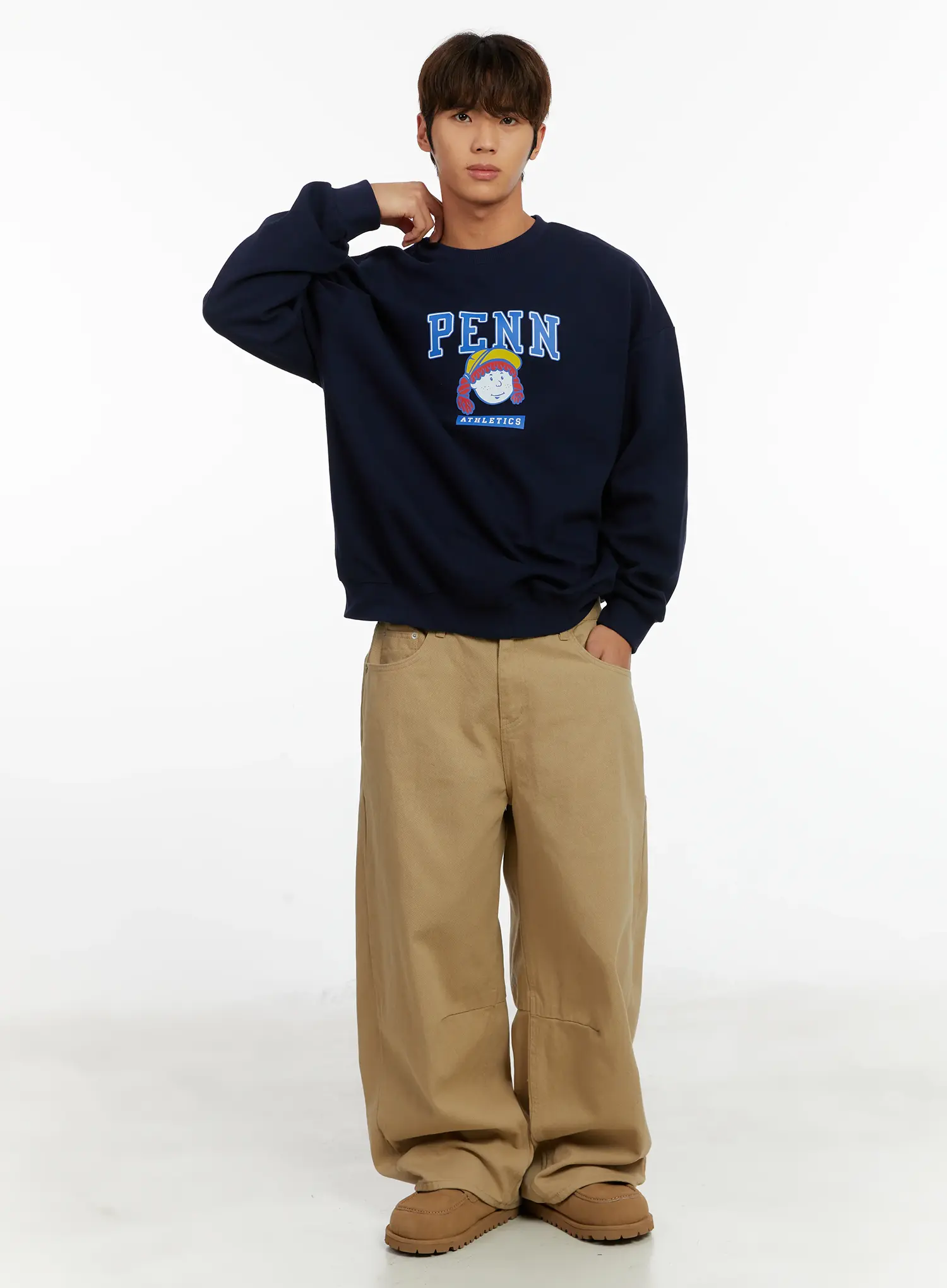 Men's Casual Crewneck Graphic Sweatshirt ID523 - Image 2
